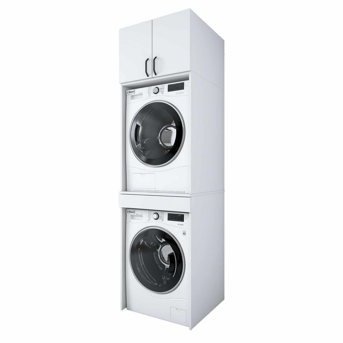 Norda Design Tvättmaskinsskåp Marina, vit, 65 × 66,6 × 234 cm