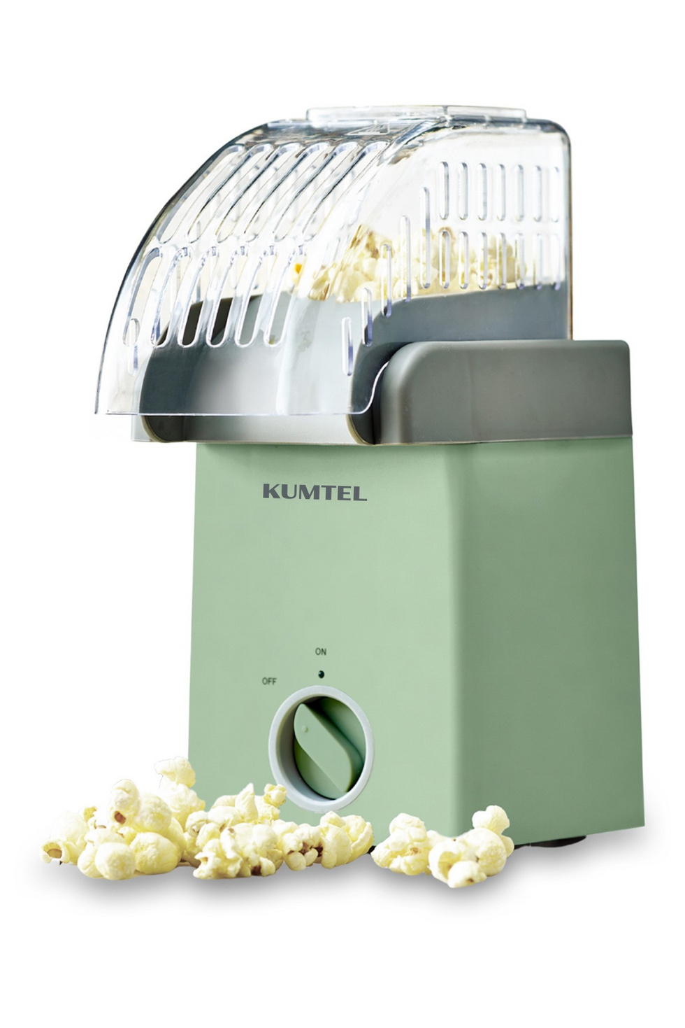 Norda Design Popcornmaskin Popcorna, grön, 20 × 12,5 × 26,3 cm