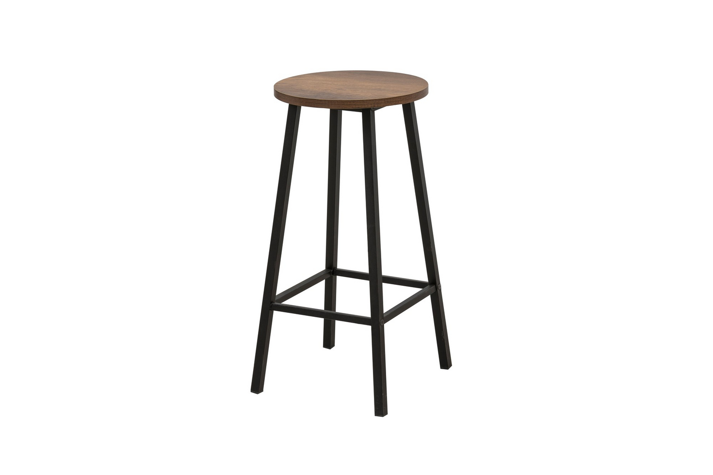 Norda Design Industriell pall, 32x32x62 cm | 100 % spånskiva och metallram | Stilren och hållbar för moderna miljöer