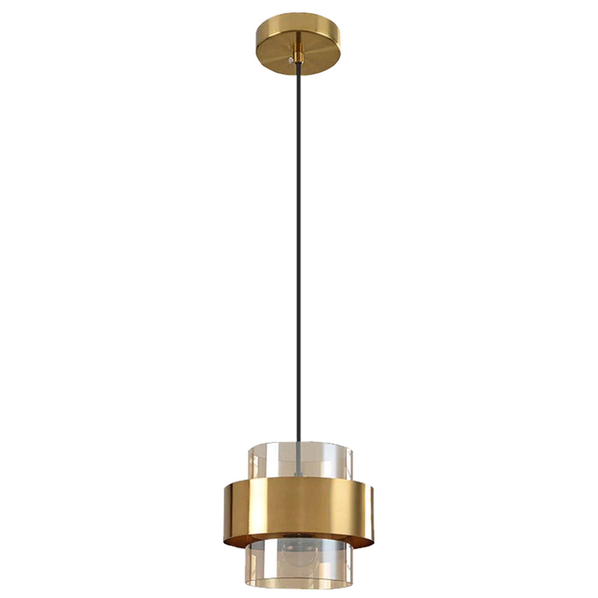 TOOLIGHT hängande taklampa APP1236-1CP Guld 18x18x16cm