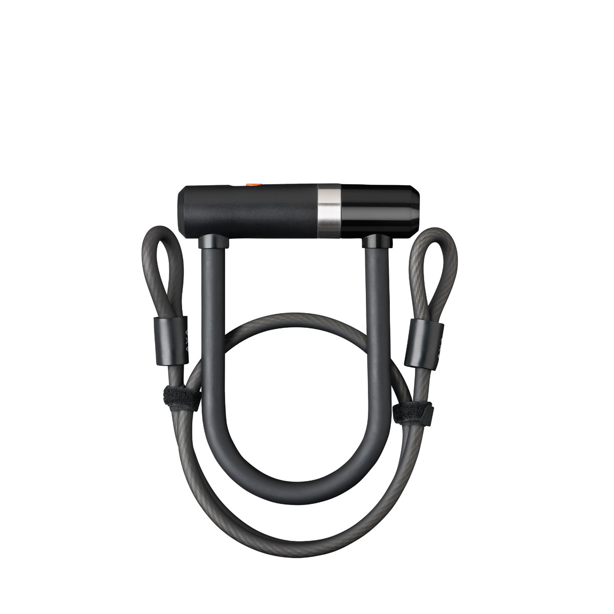 AXA Newton Mini+Cable 100\*8 bygellås, teräsvaijerilla
