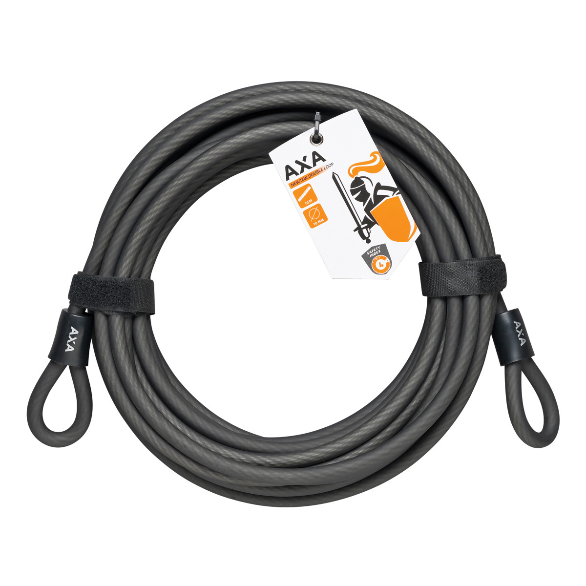 AXA Double Loop 1000/10 låsvajer med öglor