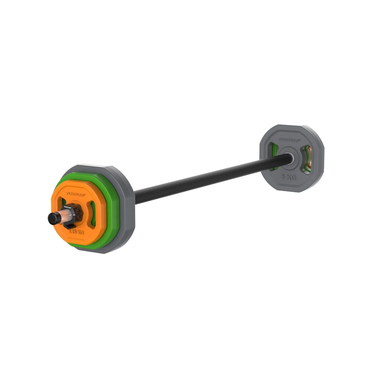 Tunturi Aerobic Pump Set skivstångsset 20 kg, gummibelagt