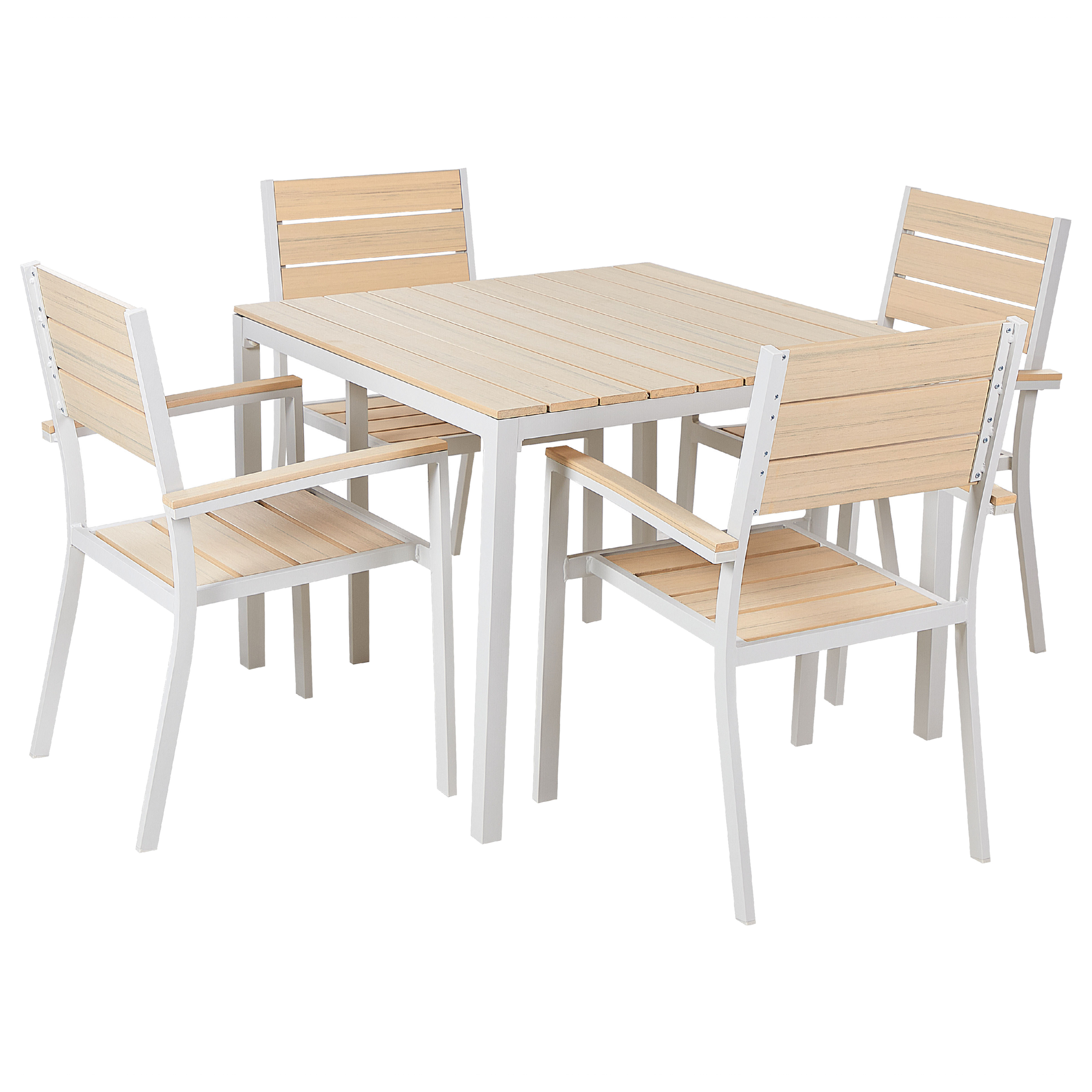 Trädgårdsmatgrupp 4-sits PRATO Beige