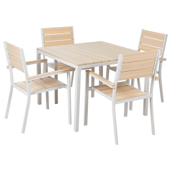 Trädgårdsmatgrupp 4-sits PRATO Beige