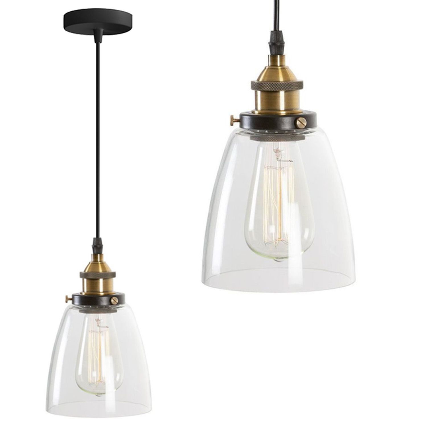 TOOLIGHT hängande taklampa APP048-1CP VERTO D Transparent 102x15x102cm