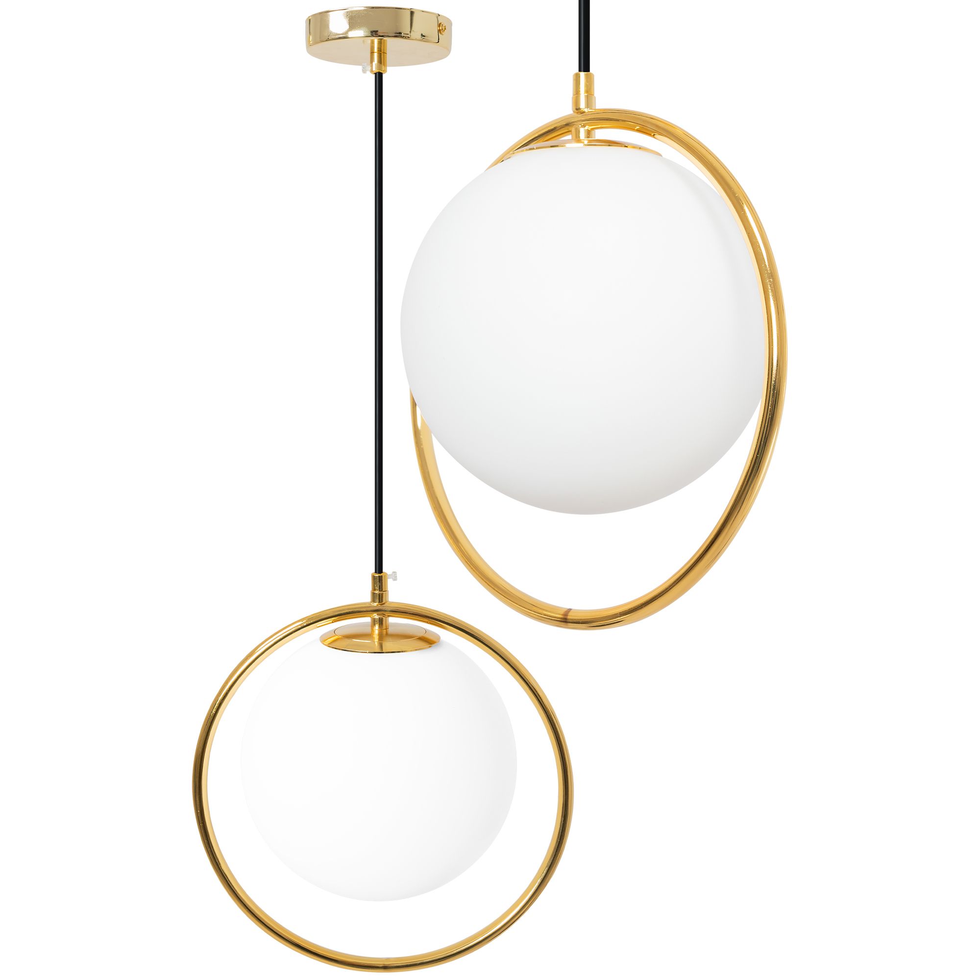 TOOLIGHT hängande taklampa APP430-1CP Guld 28x28x60cm