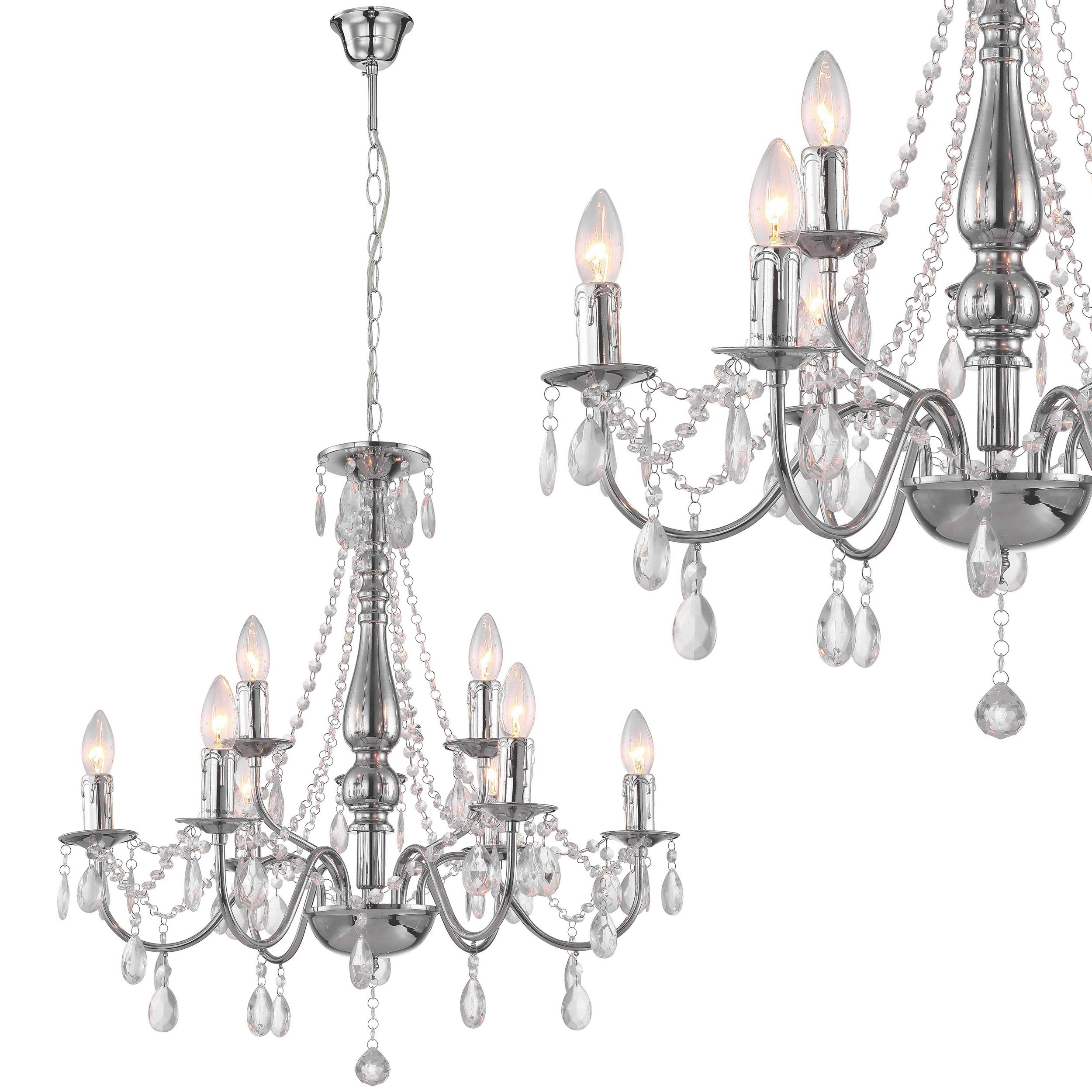 TOOLIGHT hängande taklampa EBT016-9CP Krom 63x63x72cm