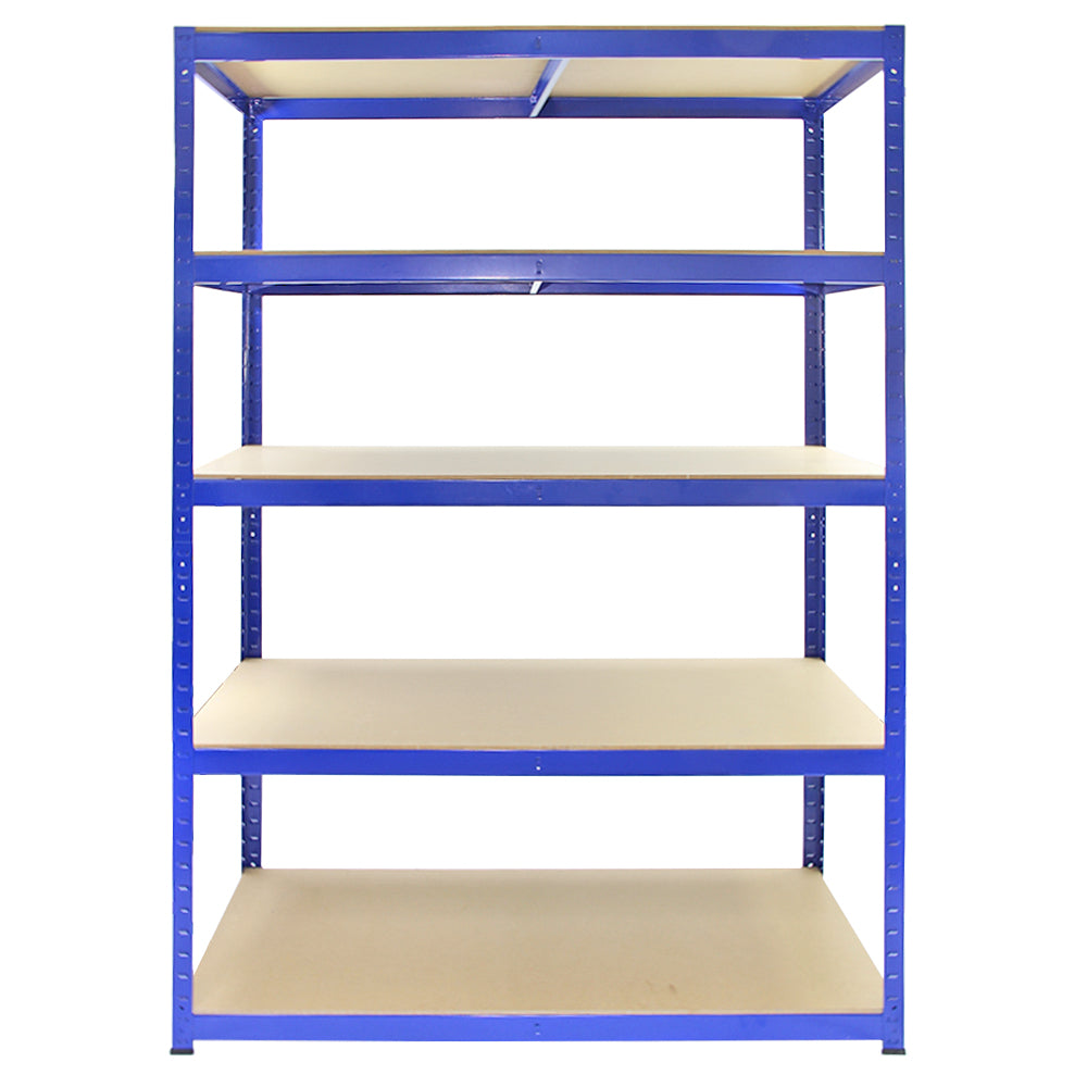 Monster Racking T-Rax starka förvaringshyllor, blå, 120 cm breda, 60 cm djupa, set om 10