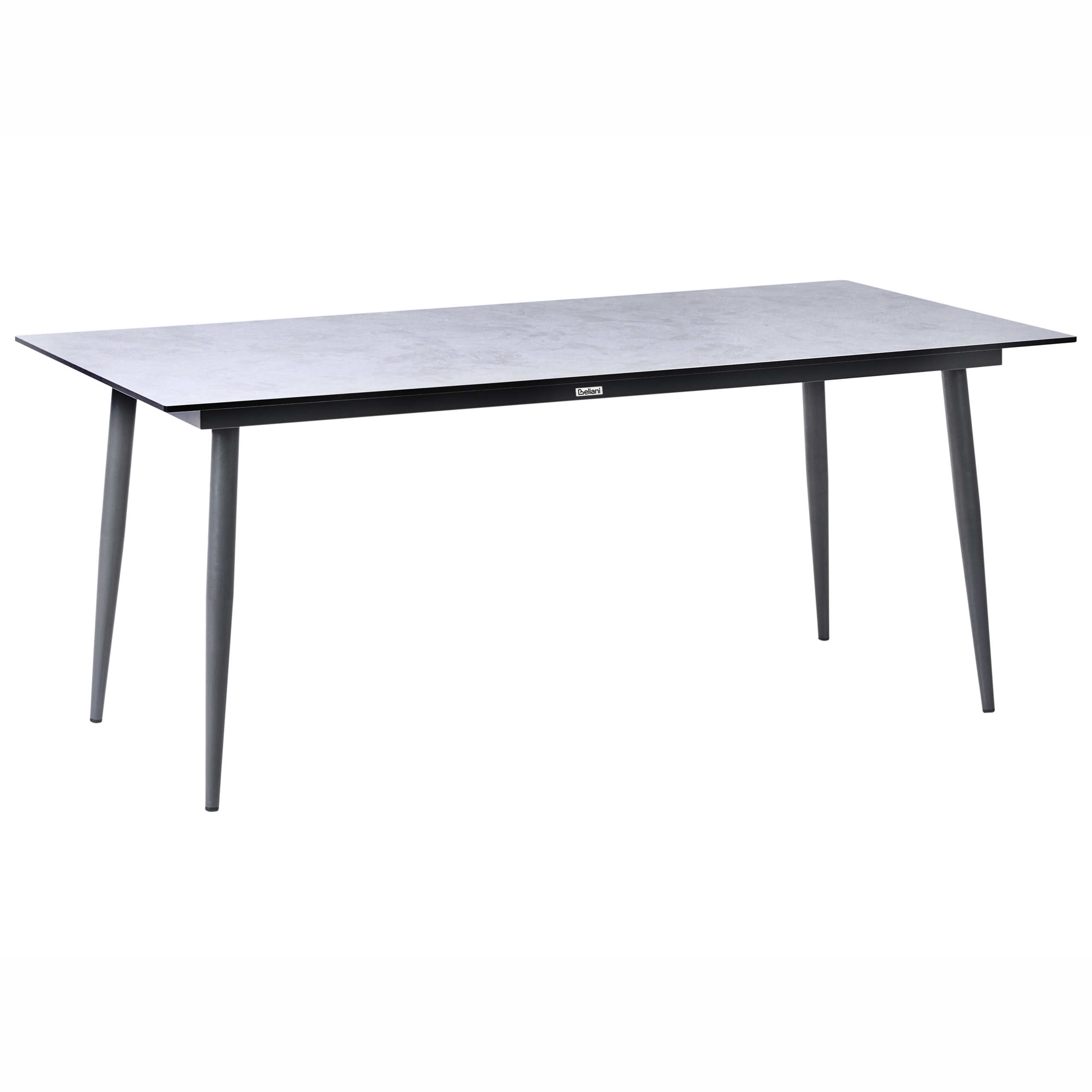 Trädgårdsmatbord TOLENTINO 180 cm 90 cm Steneffekt Ljusgrå