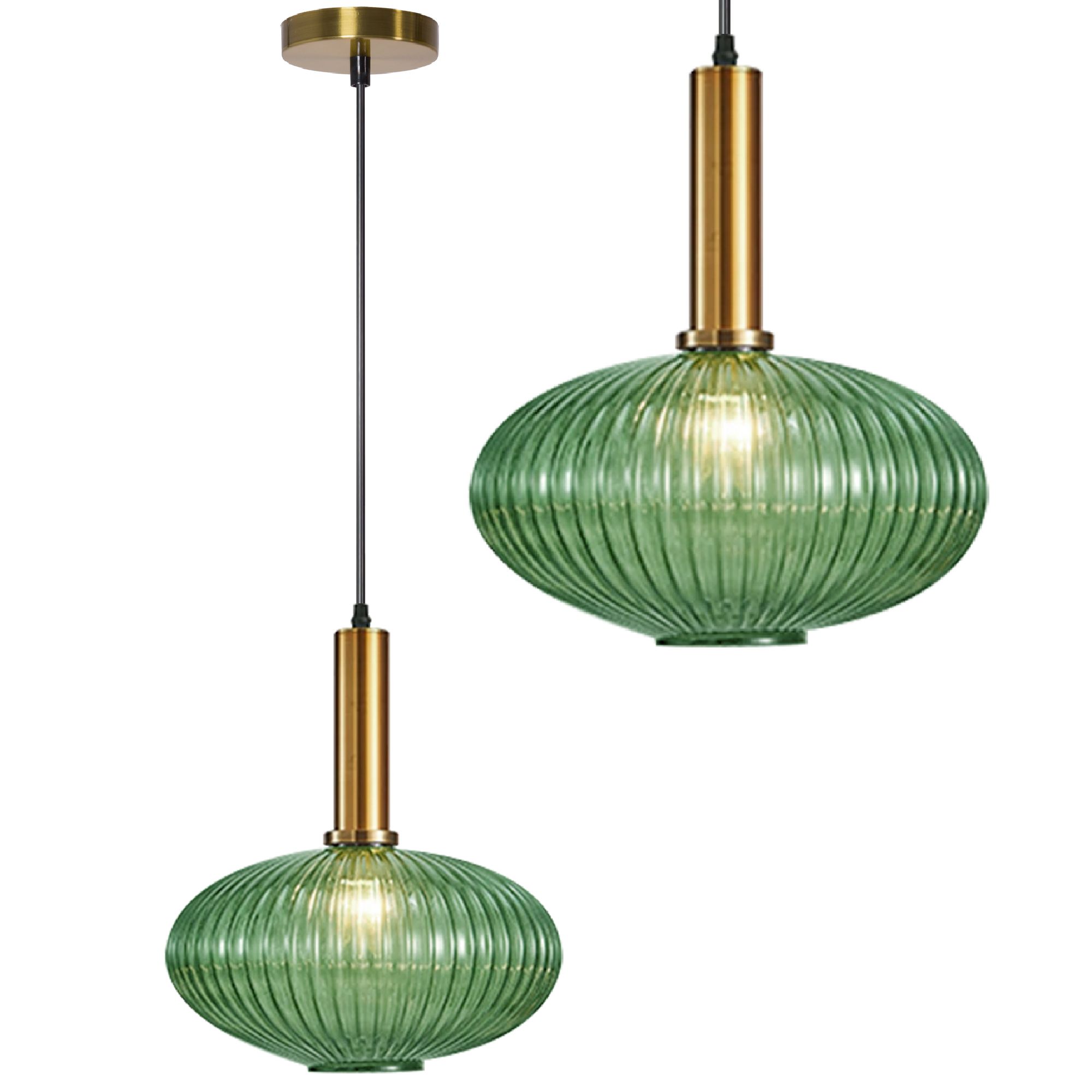 TOOLIGHT hängande taklampa APP465-1CP Grön 14,5x24,5x28,5cm