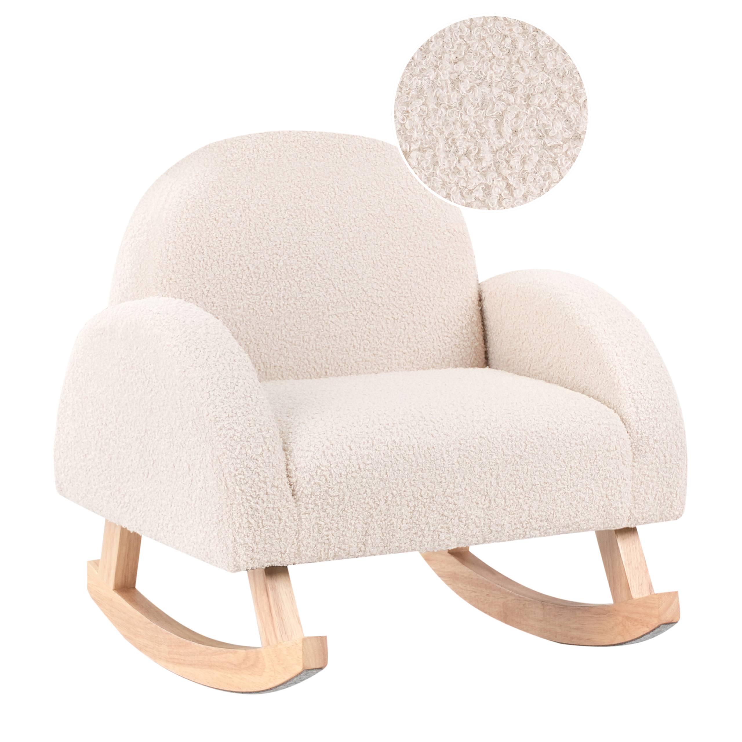 Gungstol för barn HUG Bouclé Ljusbeige