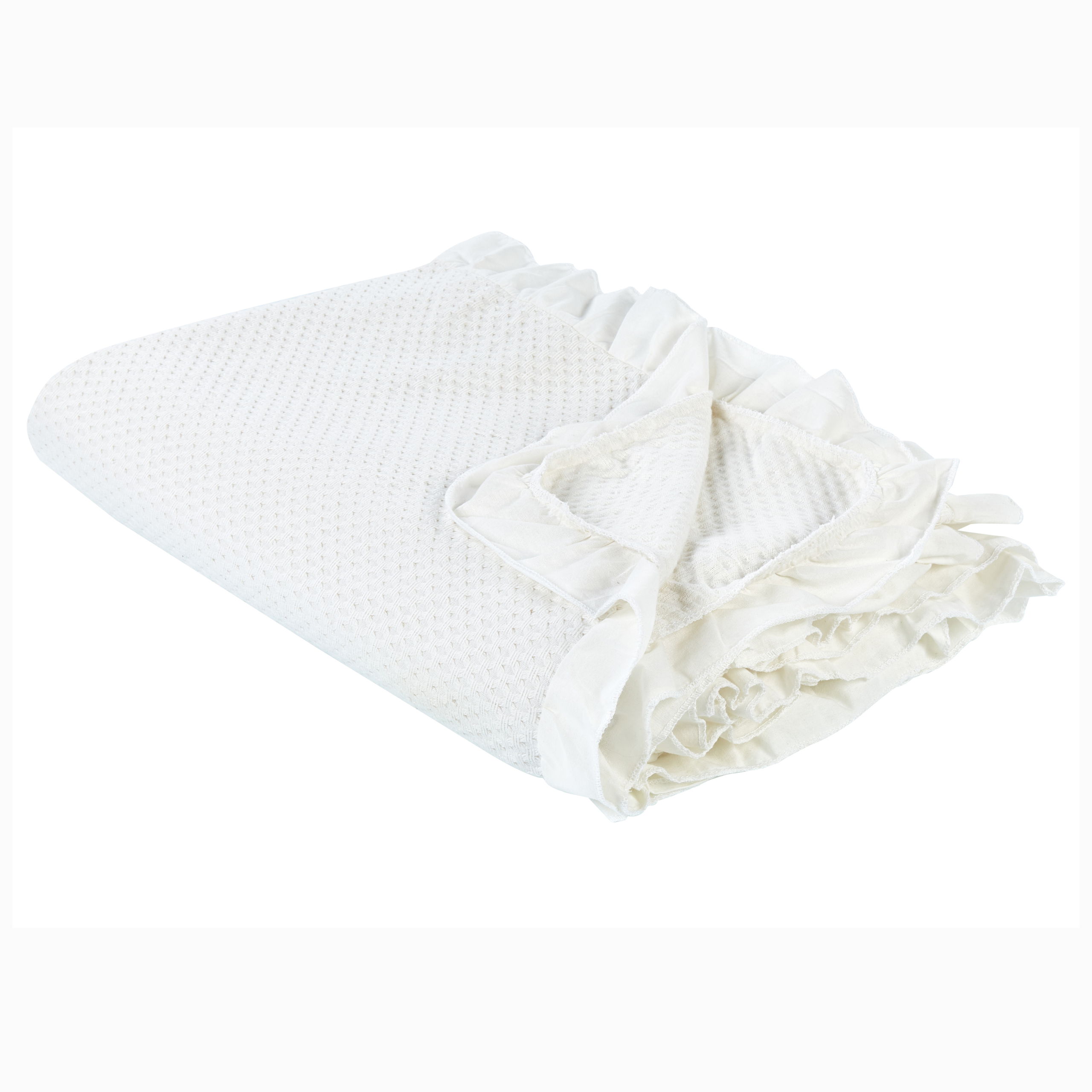 Sängöverkast HATTON Bomull 220 x 240 cm Off-White