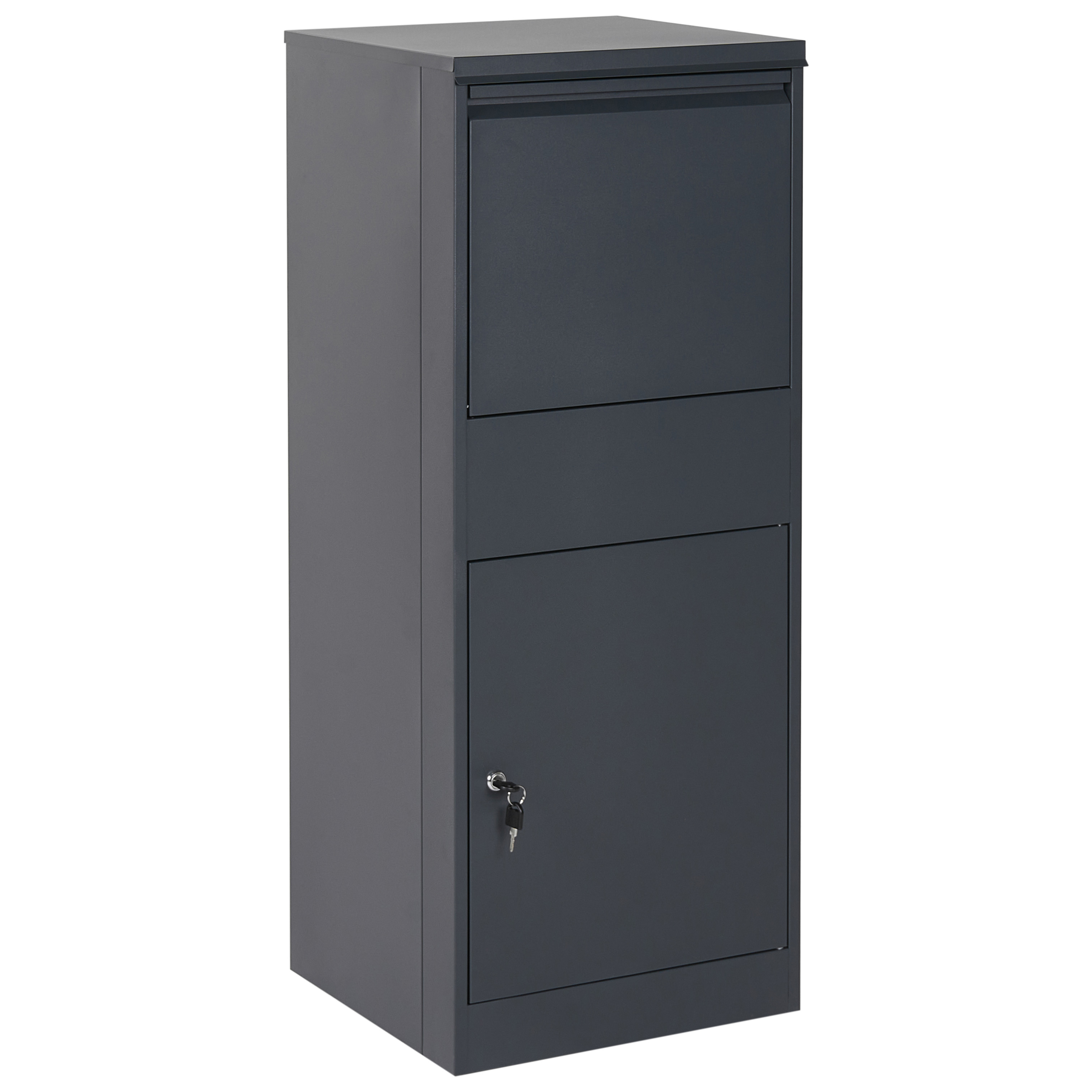 Paketbox OTRANTO 42 cm 39 cm Metall Grafitgrå