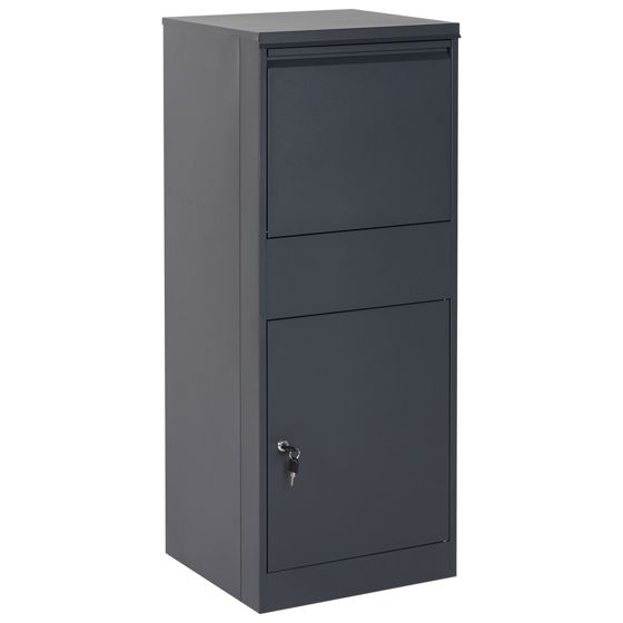 Paketbox OTRANTO 42 cm 39 cm Metall Grafitgrå