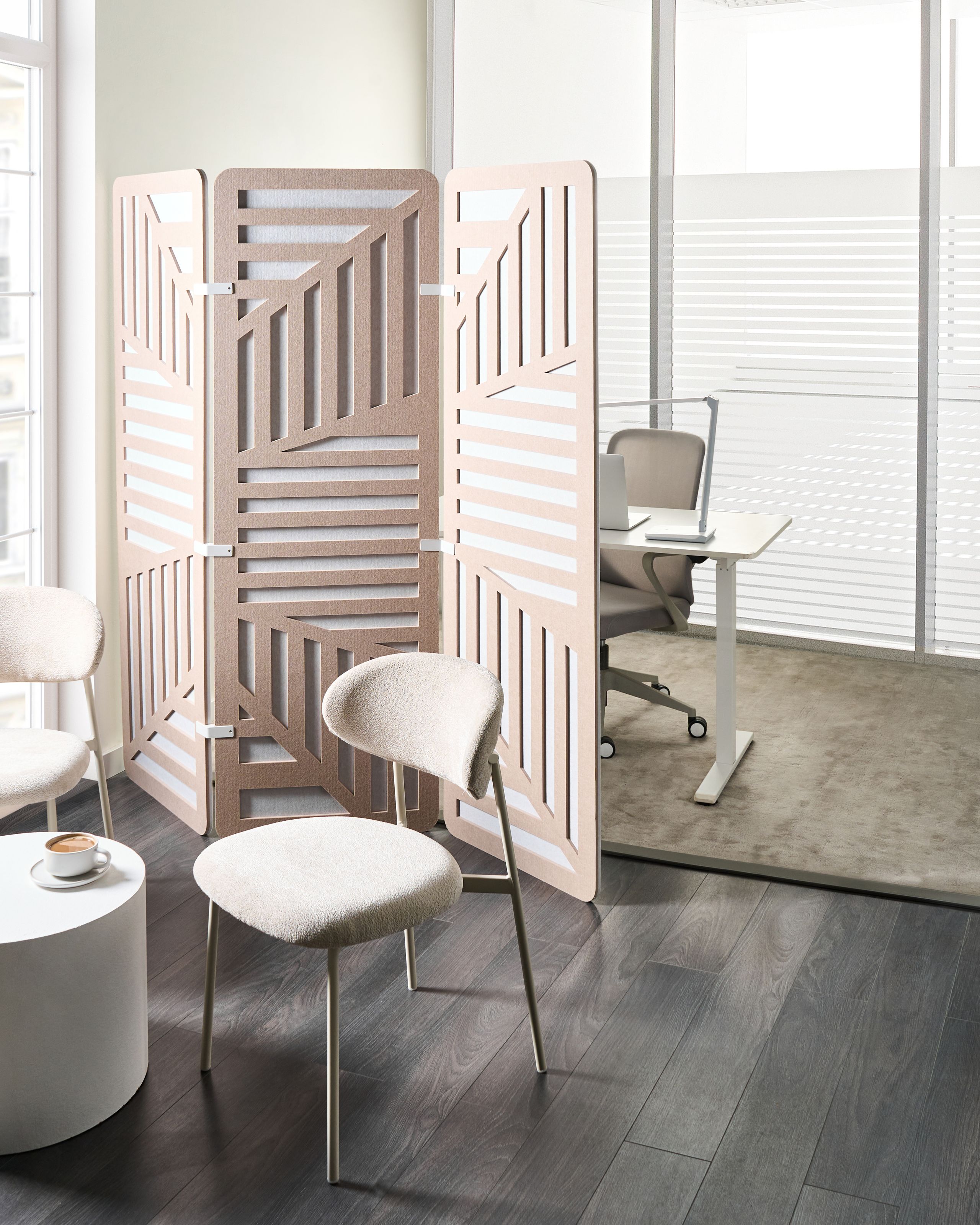 Kontorsavdelare FUTURA 180 x 180 cm Beige