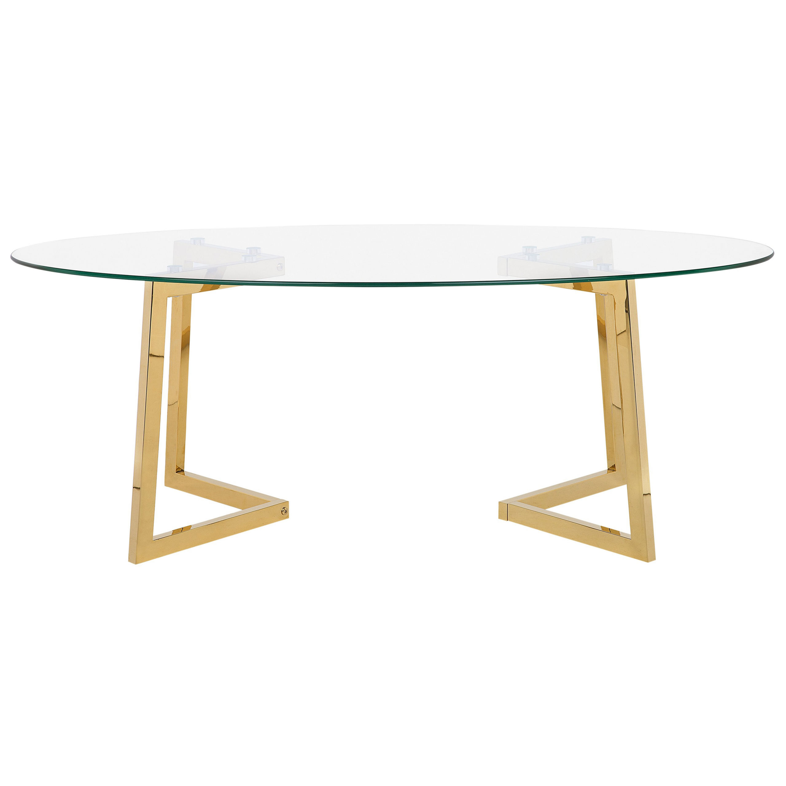 Soffbord FRESNO Glas Guld