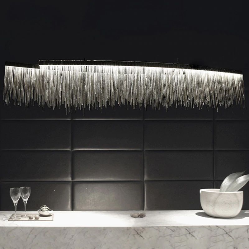 TOOLIGHT hängande taklampa APP891-CP CHAIN 100CM LED Grå 100x100x102,5cm