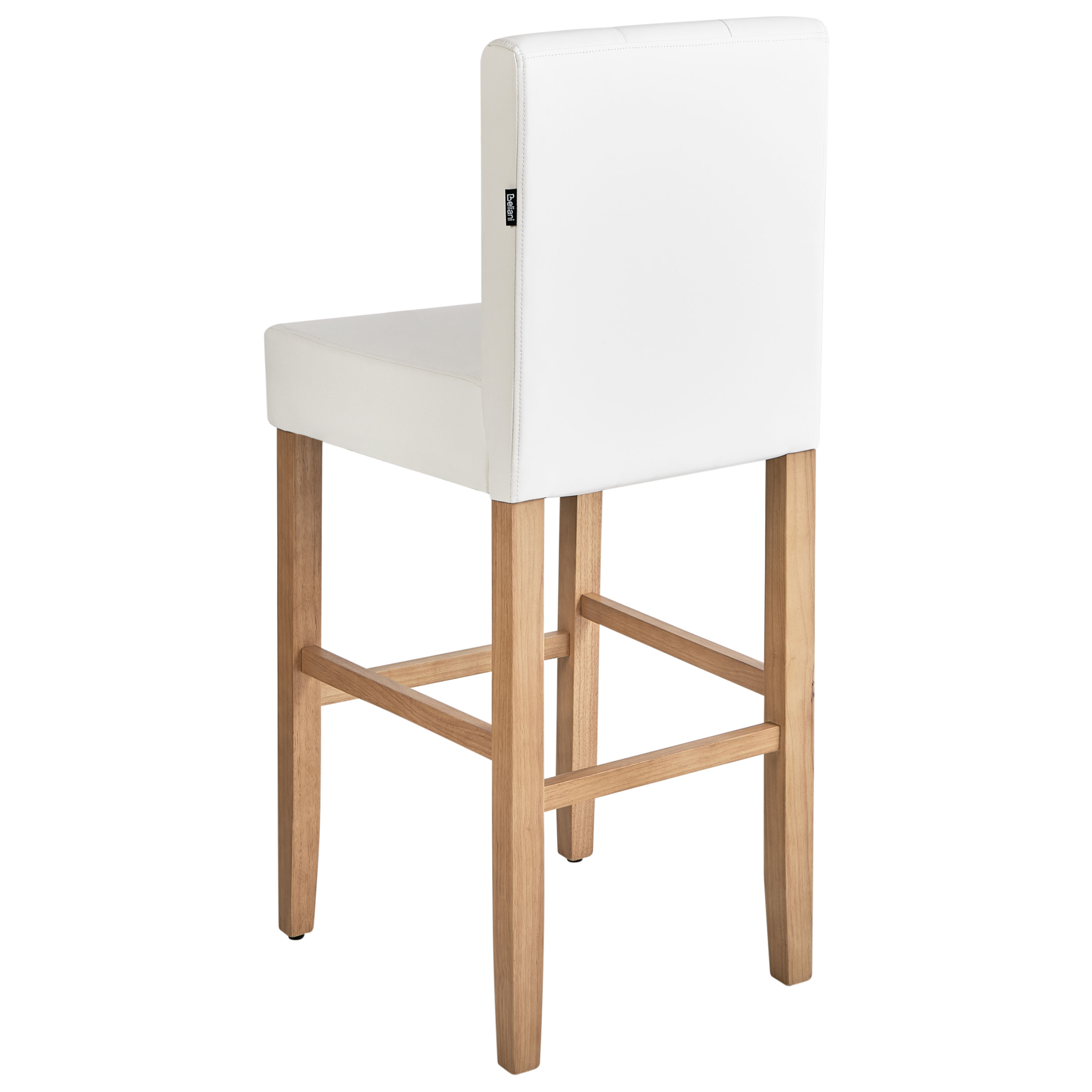 Set med 2 barstolar MADISON Konstläder Off-White