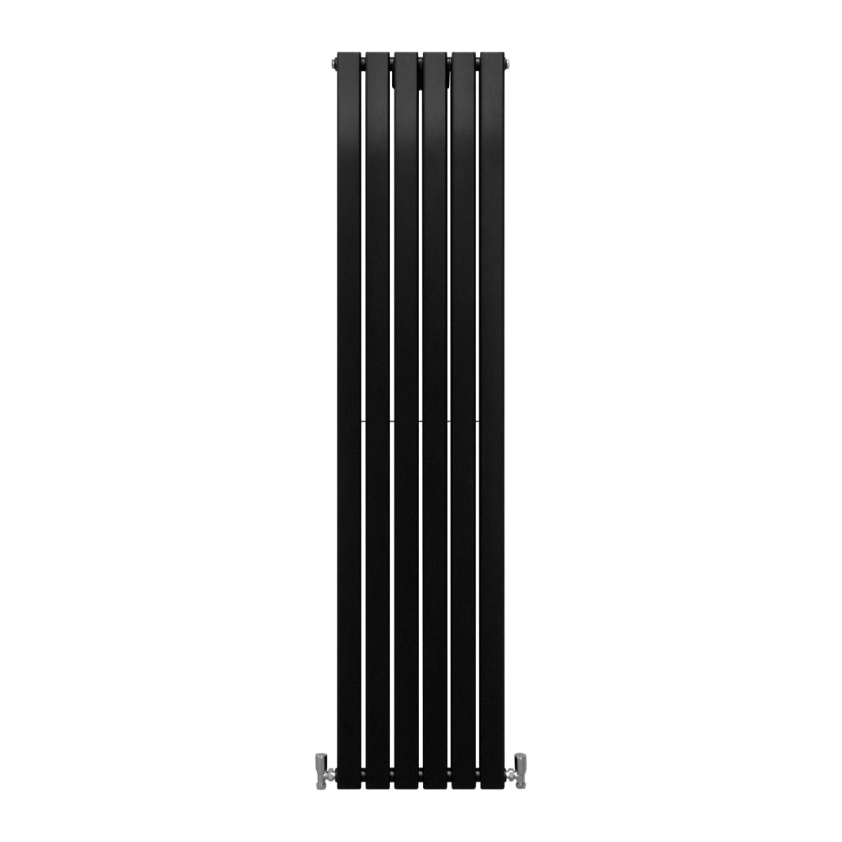 Designradiatorer i mattsvart, 1800 mm x 420 mm