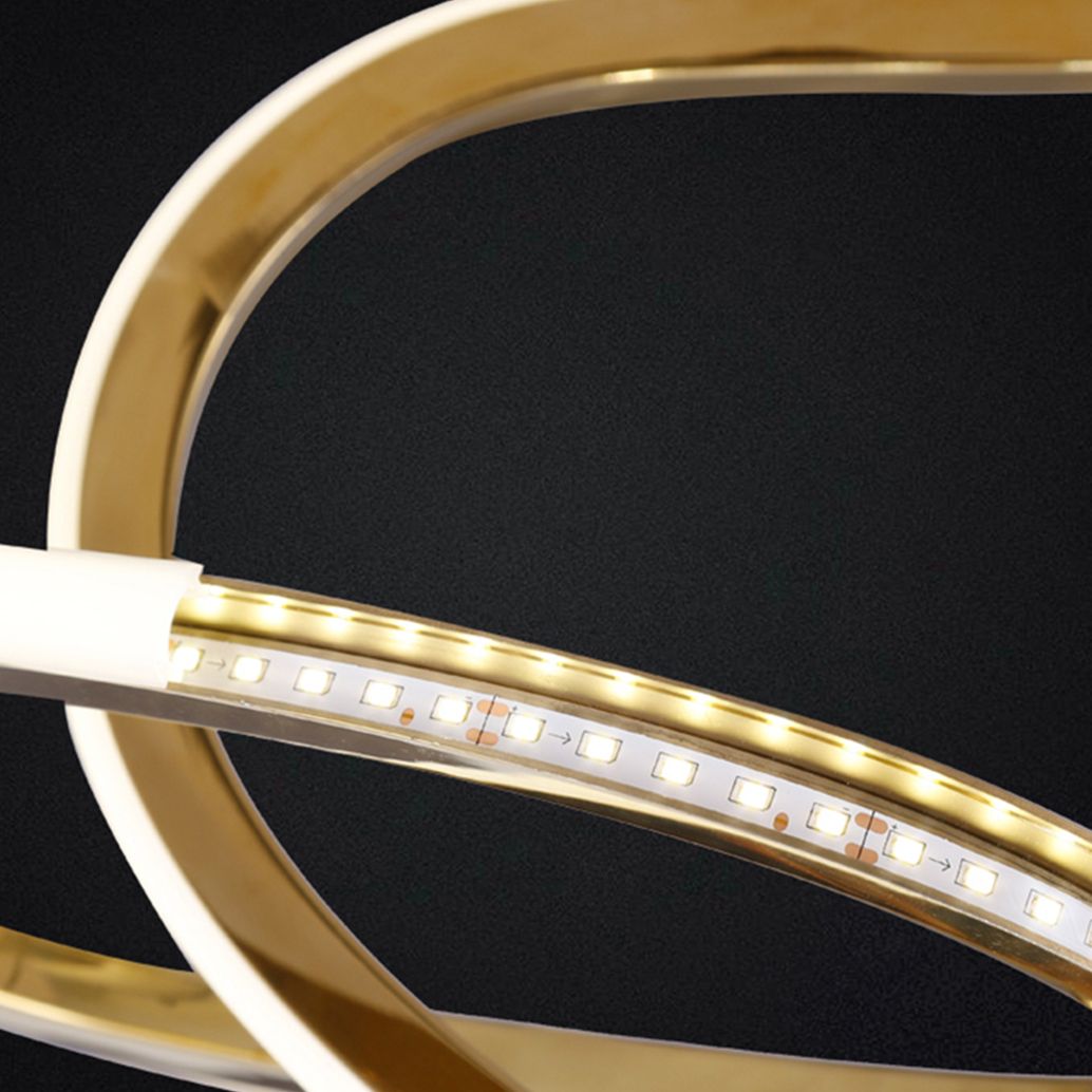 TOOLIGHT hängande taklampa APP1054-CP LED Guld 115x40x40cm