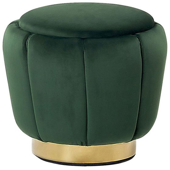 Sittpuff IRVING Sammet Mörkgrön