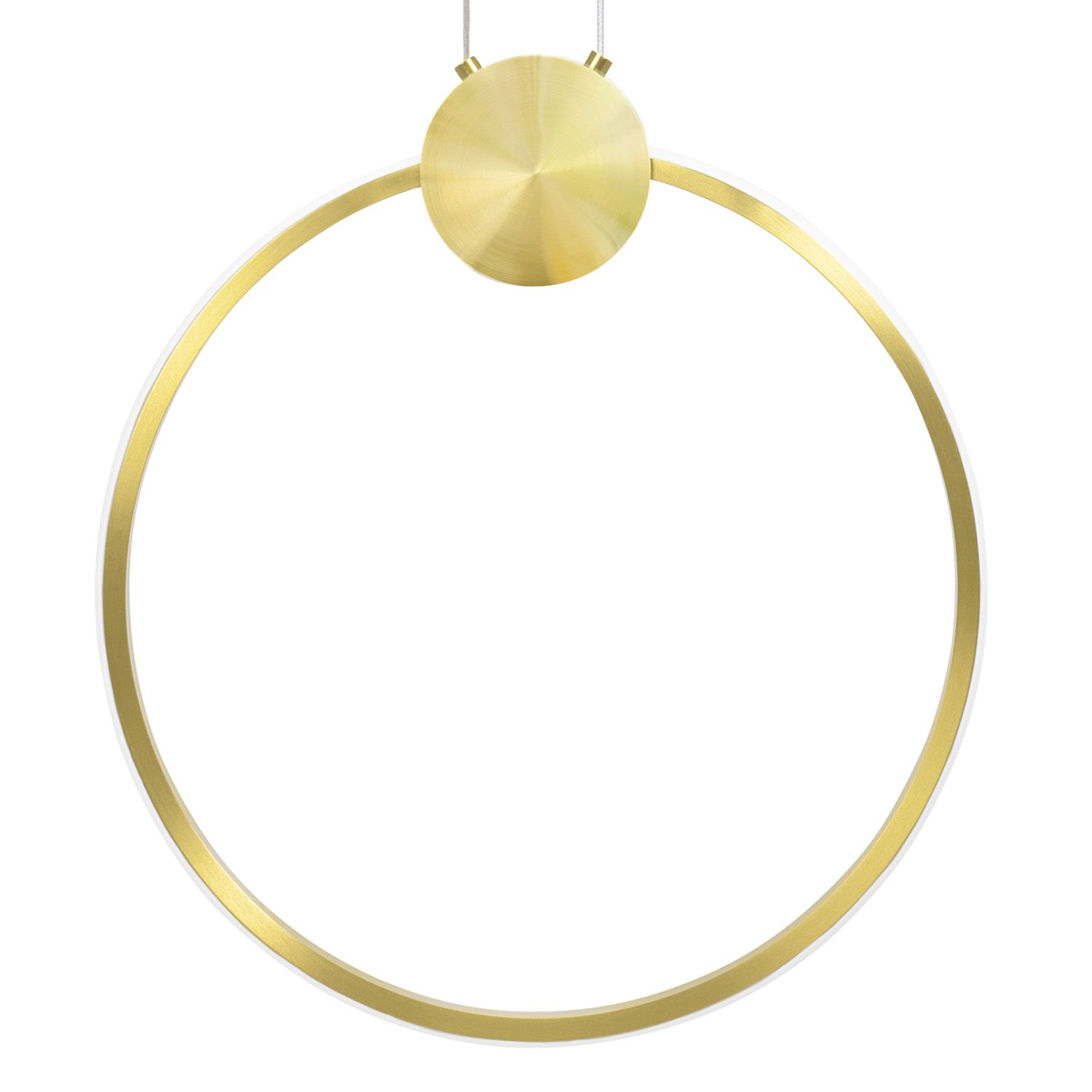 TOOLIGHT hängande taklampa APP1393-CP 30CM LED Guld 31x2,7x33cm