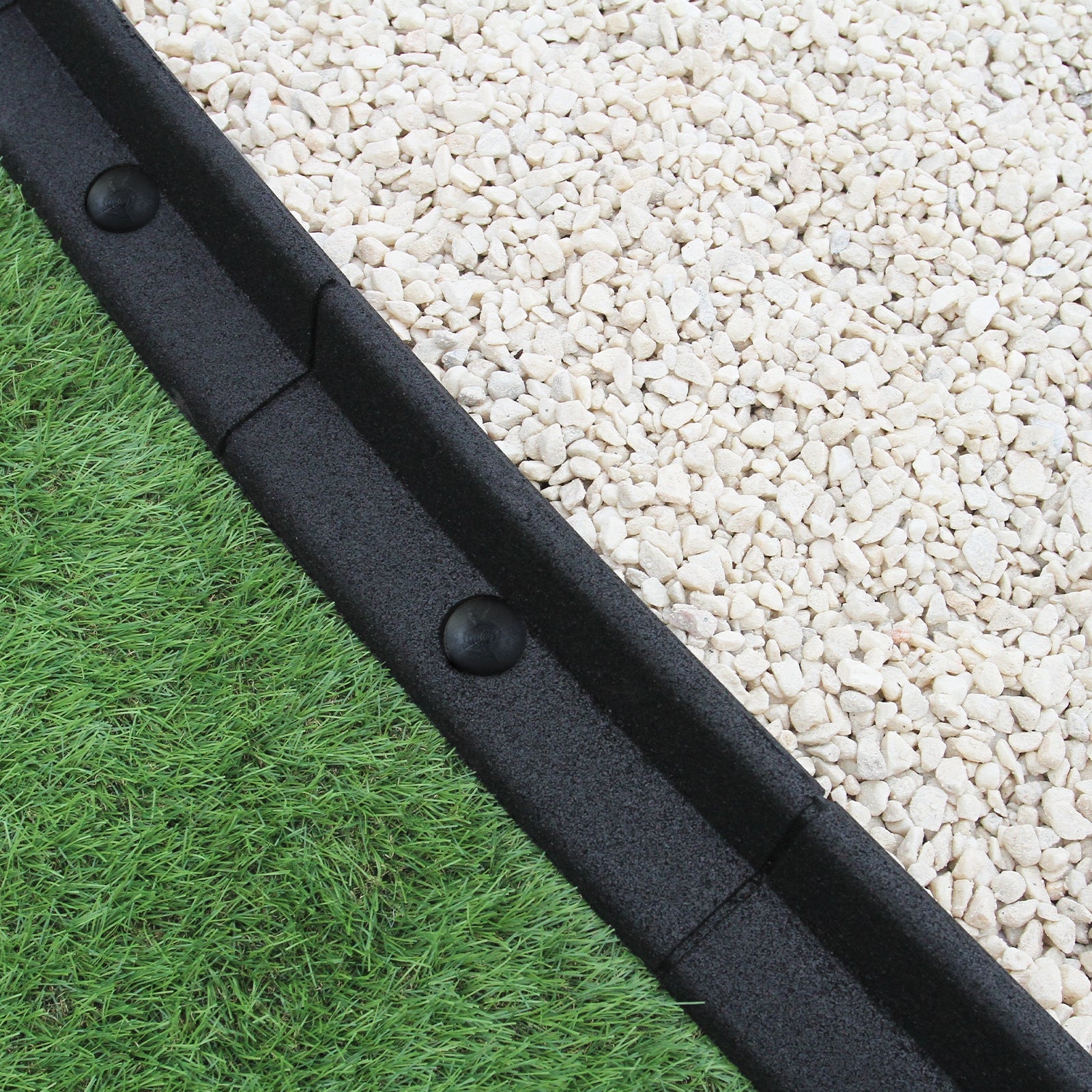 Flexibel gräsmattekant svart 1,2 m x 46