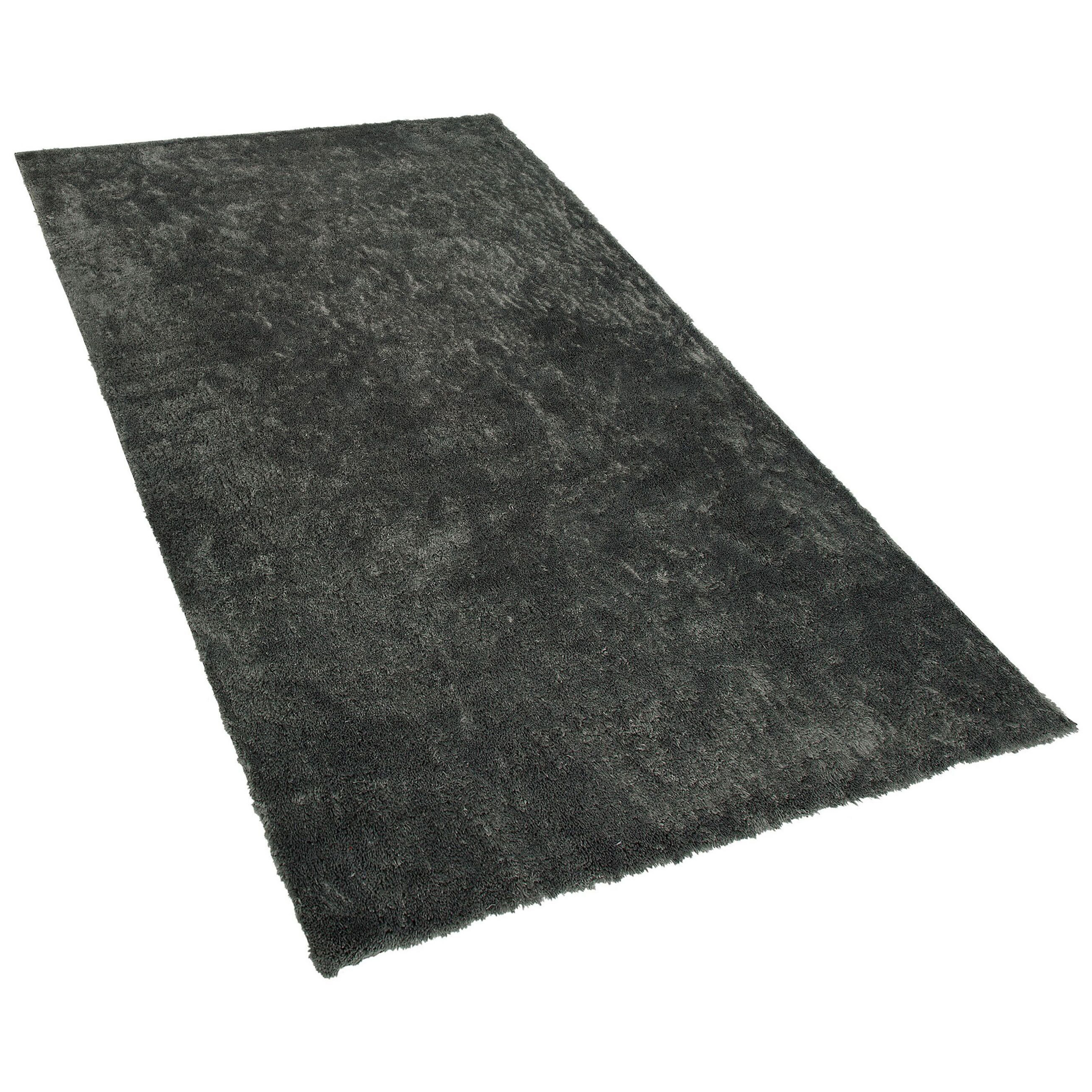 Matta med lång lugg EVREN Mörkgrå 80 x 150 cm