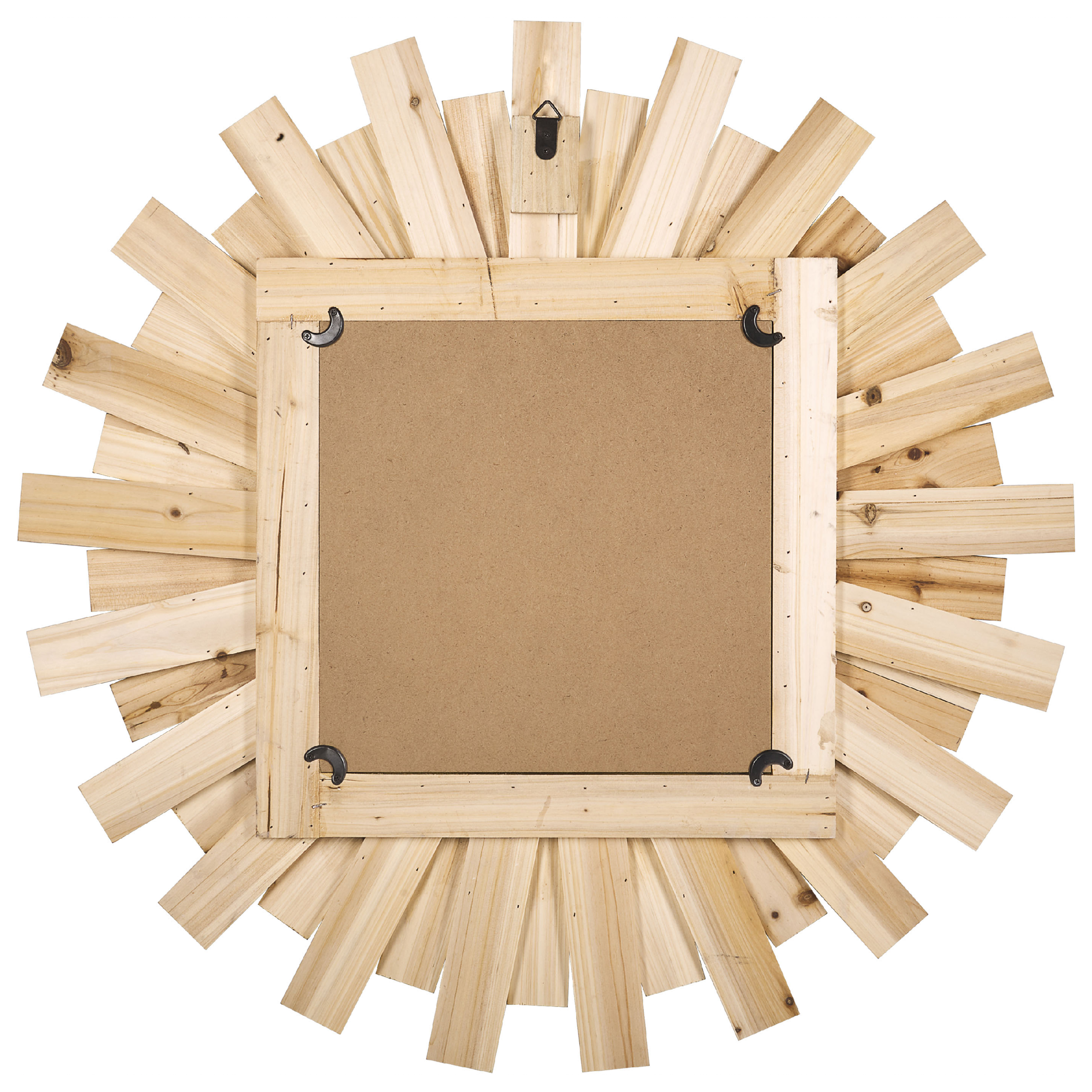 Väggspegel TAMPICO 75 cm 75 cm Granträ Flerfärgad