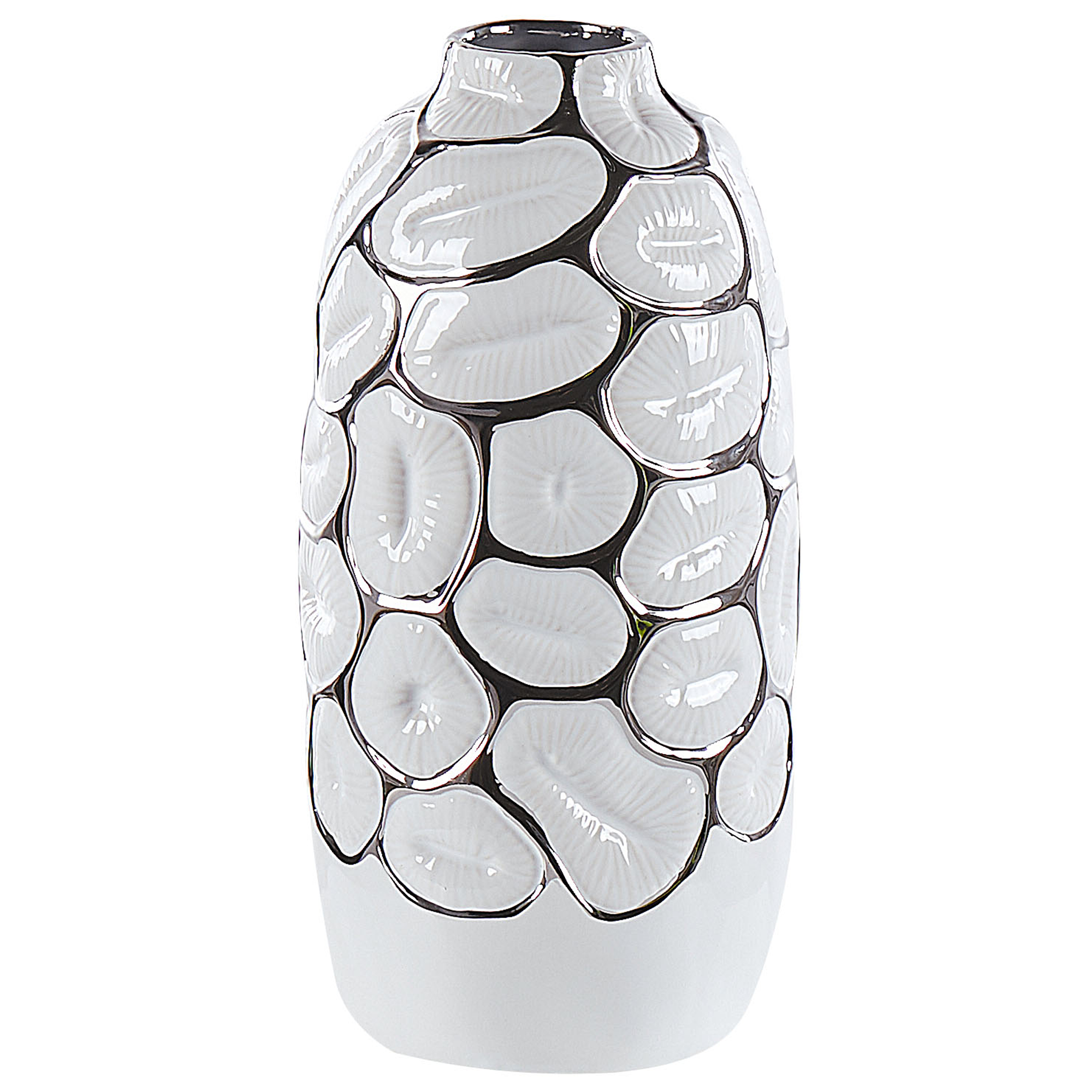 Dekorationsvas CENABUM 34 cm Stengods Vit
