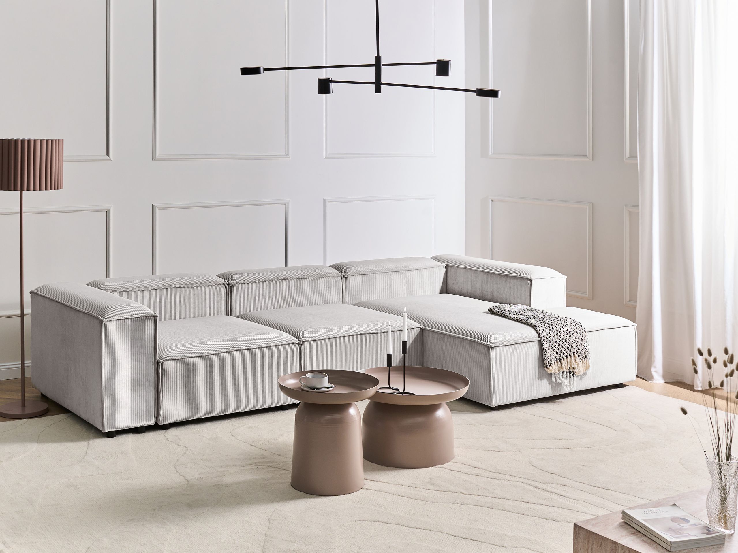 Modulär hörnsoffa 4-sits ARDAL Manchester Off-White Vänstervänd