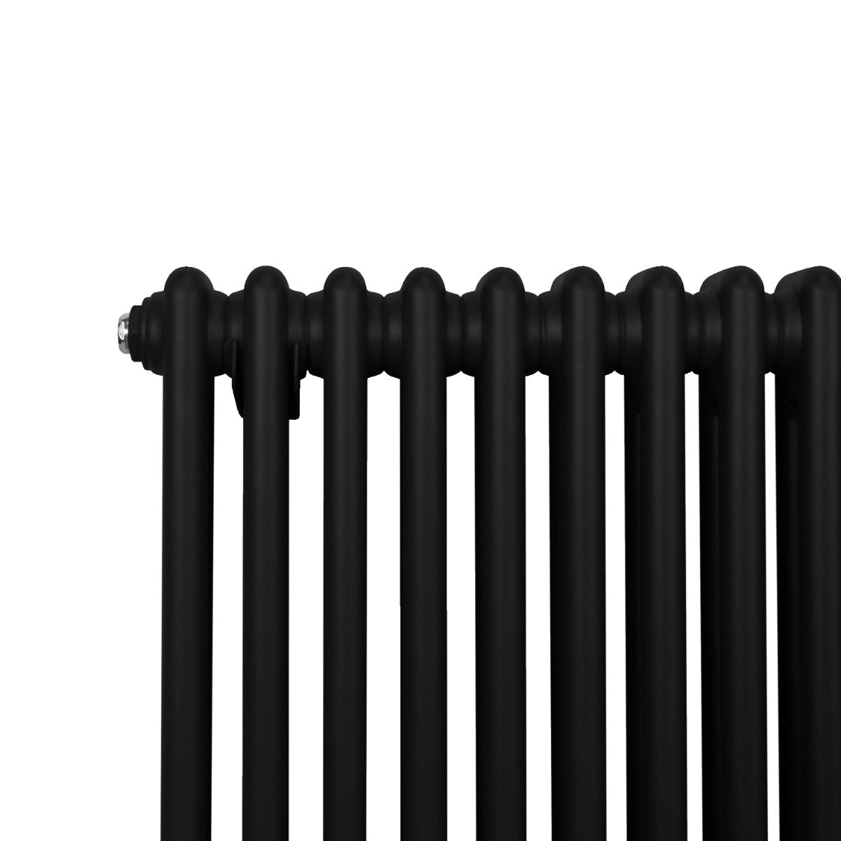 Traditionell 2-pelars radiator - 1800 x 292 mm - svart
