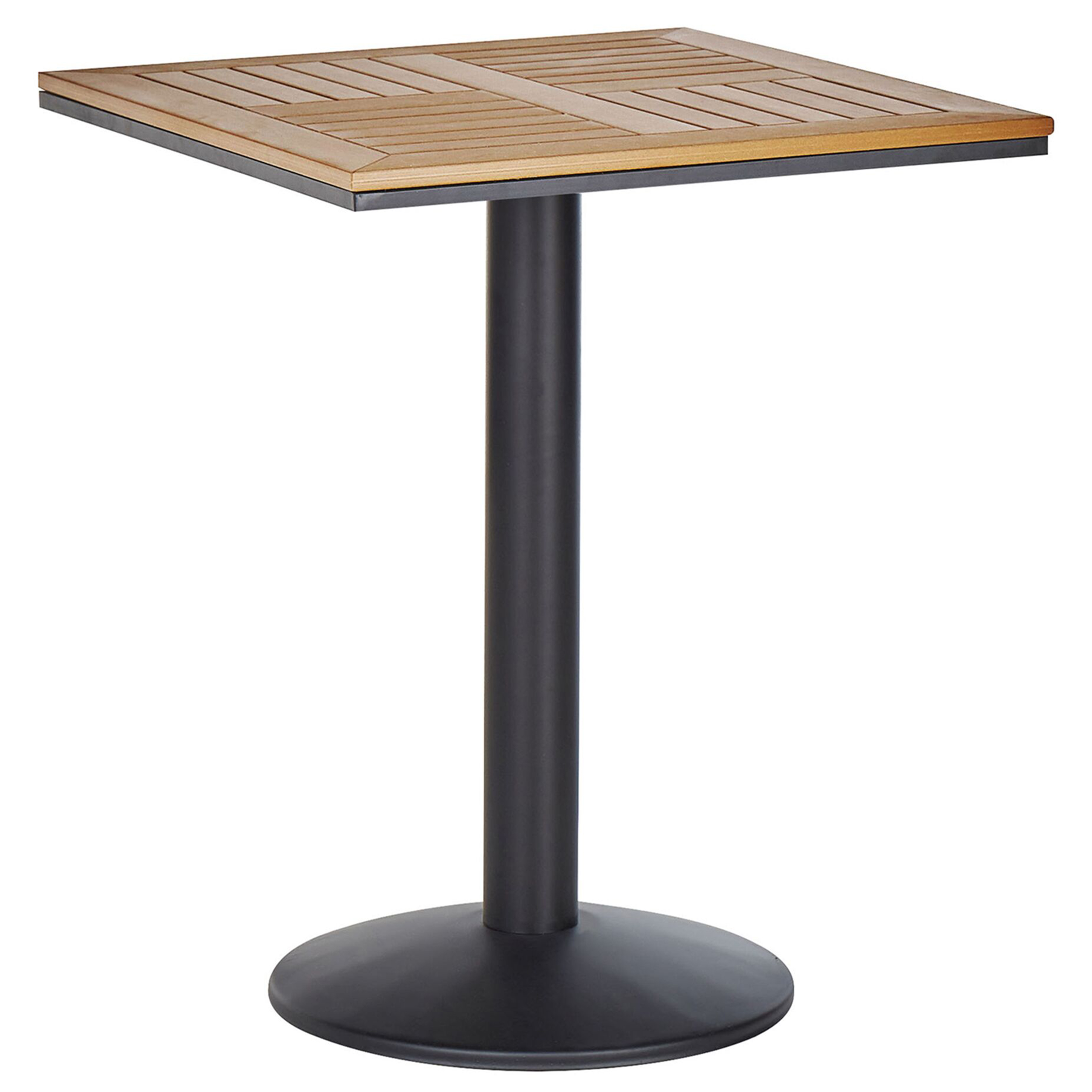Bistrobord PALMI 60 cm 60 cm Imitation av trä Brun