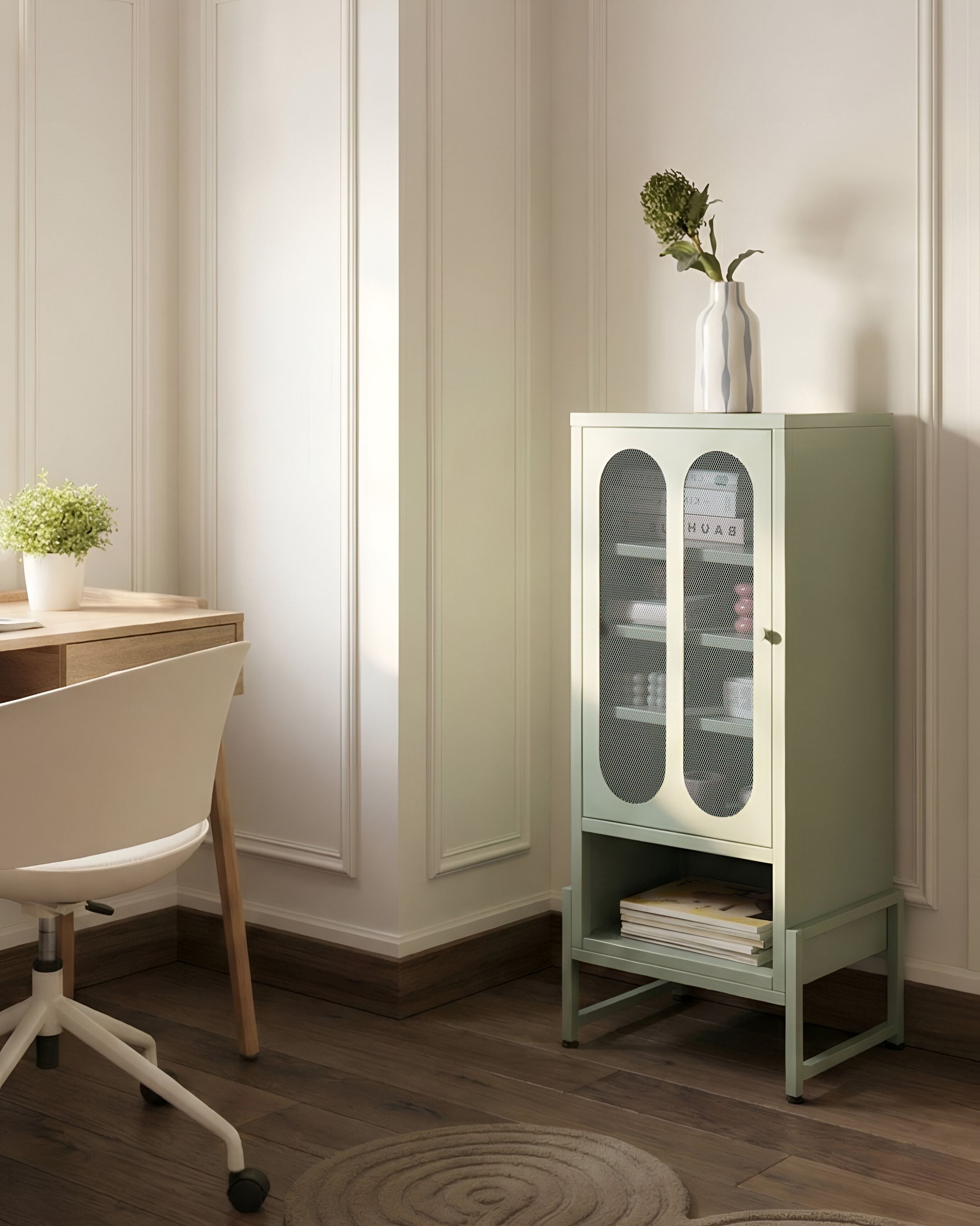 Sidobord SOLETTA Metall Mintgrön