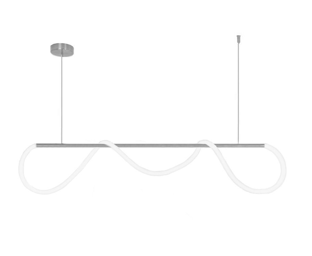 TOOLIGHT hängande taklampa LED APP855-CP LONG Krom 120x120x26cm