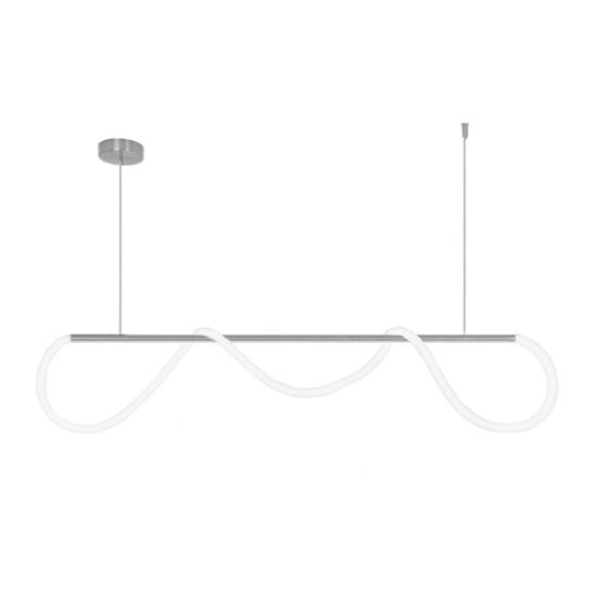 TOOLIGHT hängande taklampa LED APP855-CP LONG Krom 120x120x26cm