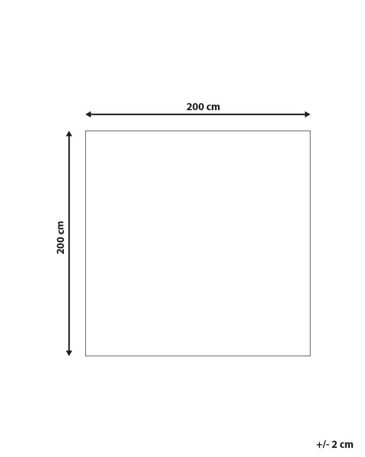 Matta ENNE Flerfärgad 200 x 200 cm Läder
