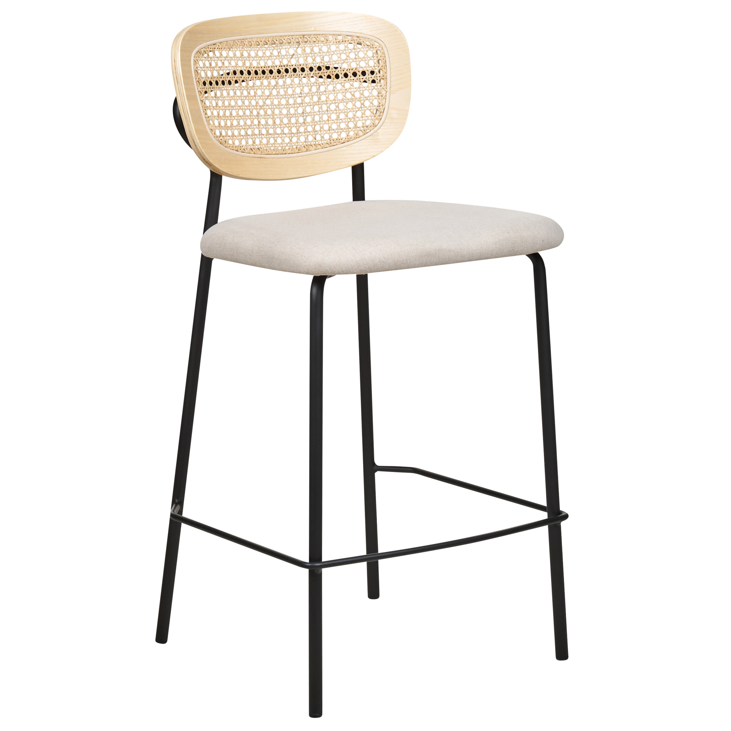 Set med 2 barstolar MAYETTA Rotting Ljusbeige