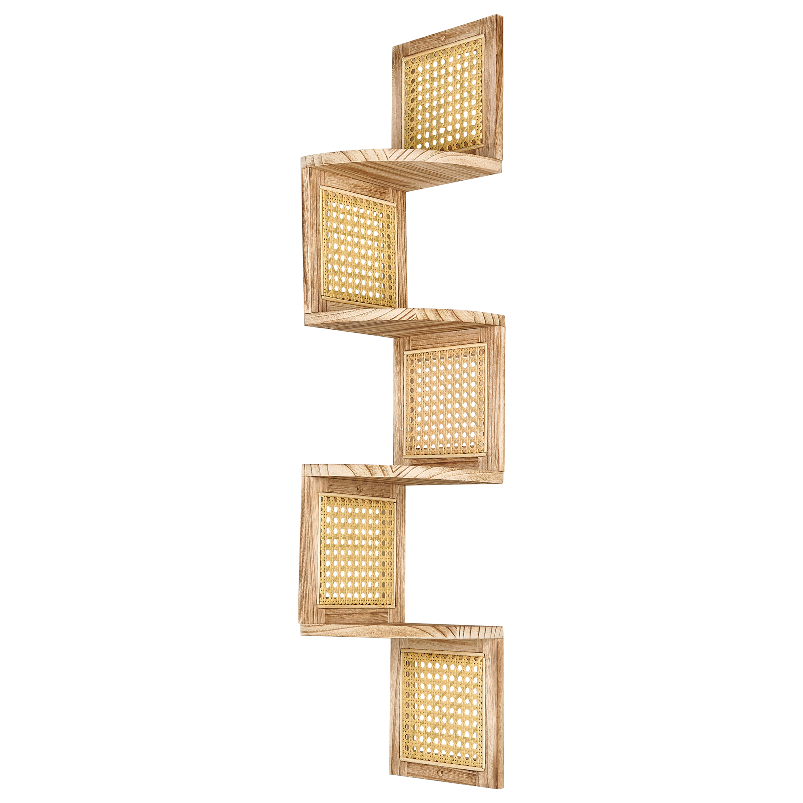 Hyllsystem med 4 hyllplan ALDER 101 cm Kejsarträ Ljusbrun