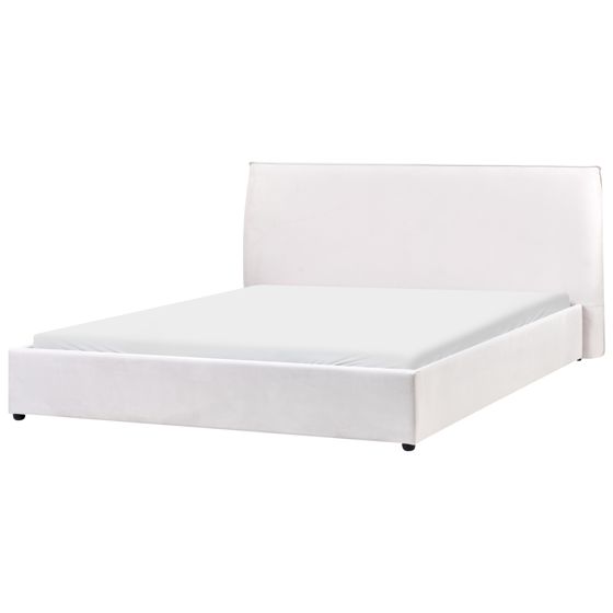 Säng med lamellram Sammet LAVAUR 180 x 200 cm Off-White