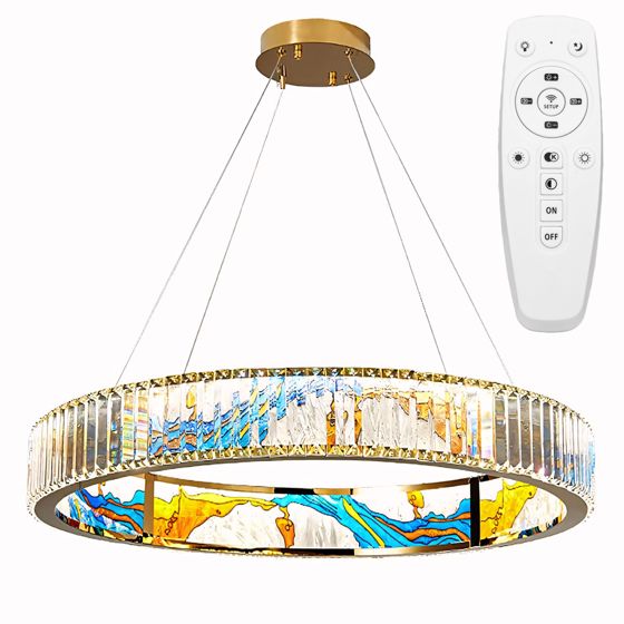 TOOLIGHT hängande taklampa APP1748-CP 60cm LED Transparent 60x60x115cm