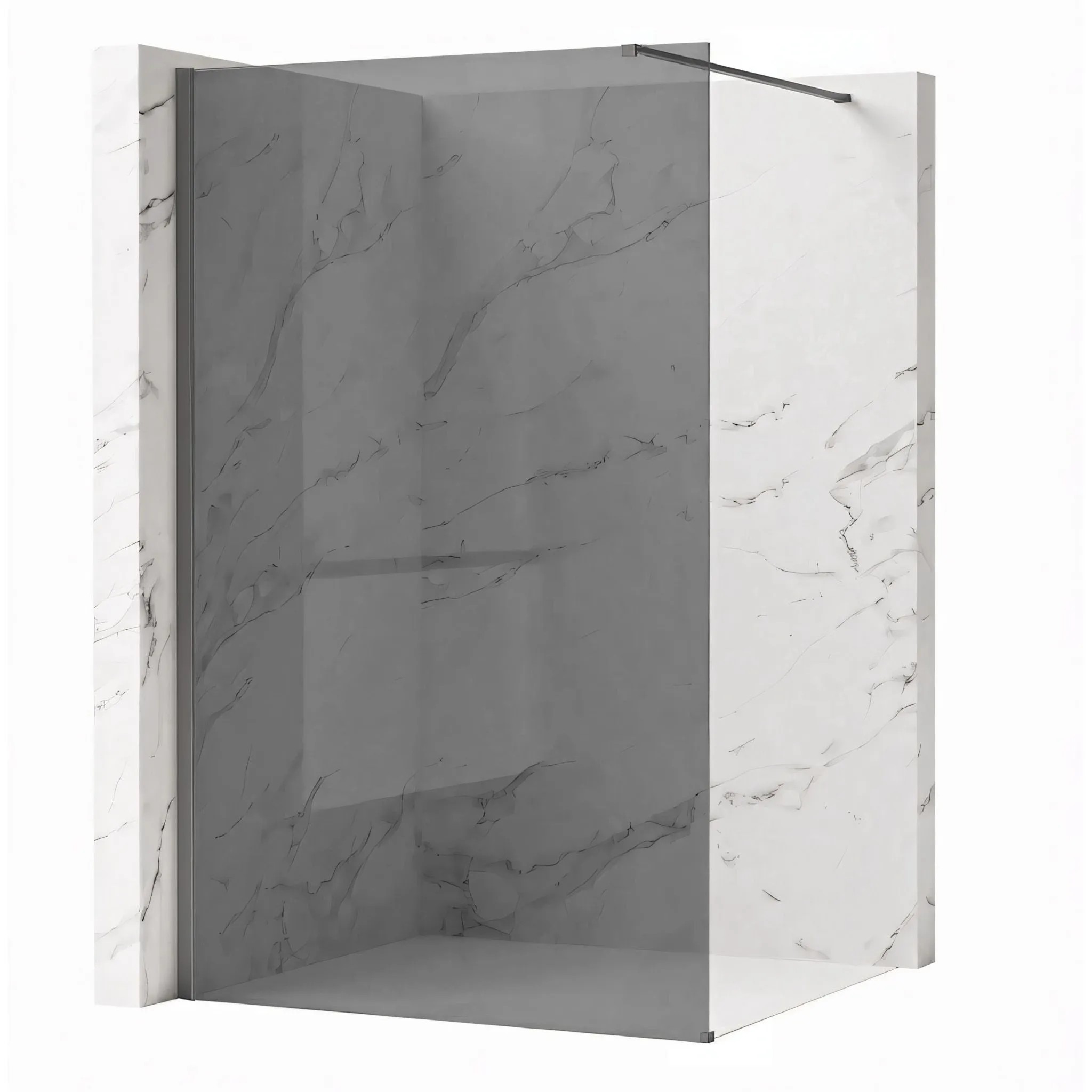 REA Duschvägg Flexi Grey 90 Titan, 120x90x195cm