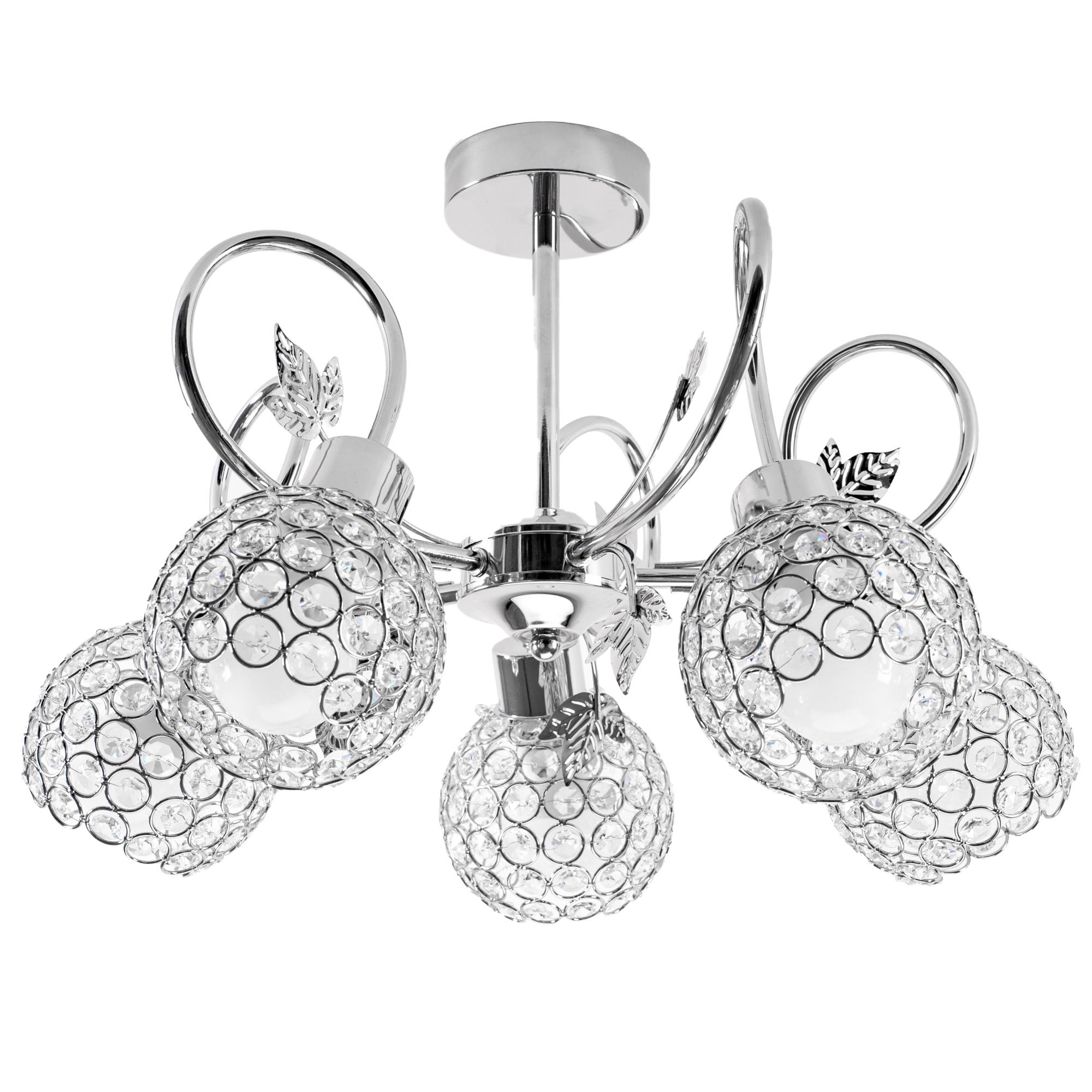 TOOLIGHT taklampa APP636-5C Grå 50x50x35cm