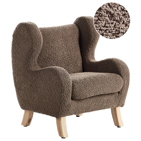 Barnfåtölj FARUM Bouclé Brun