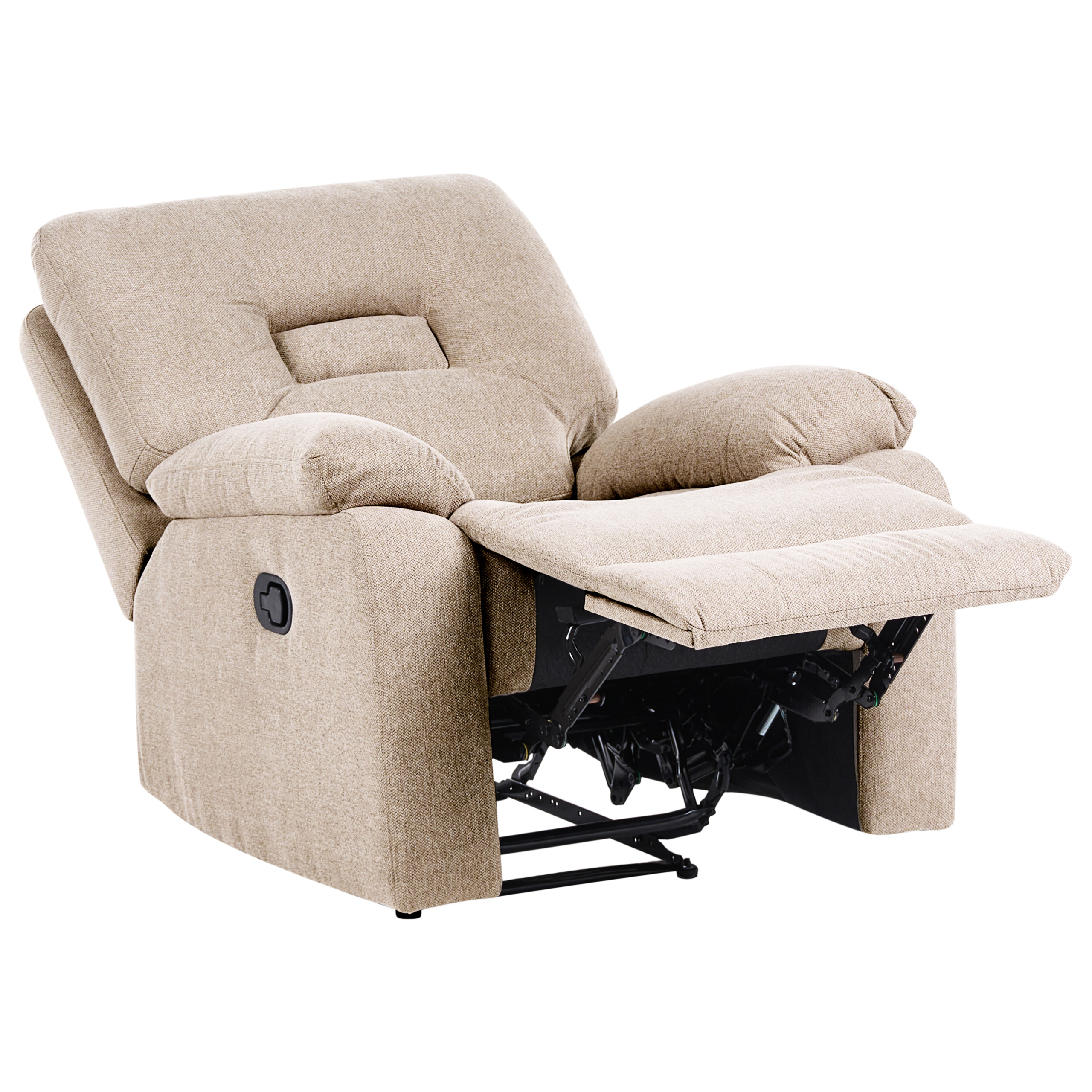 Reclinerfåtölj BERGEN Inklusive fotstöd Beige