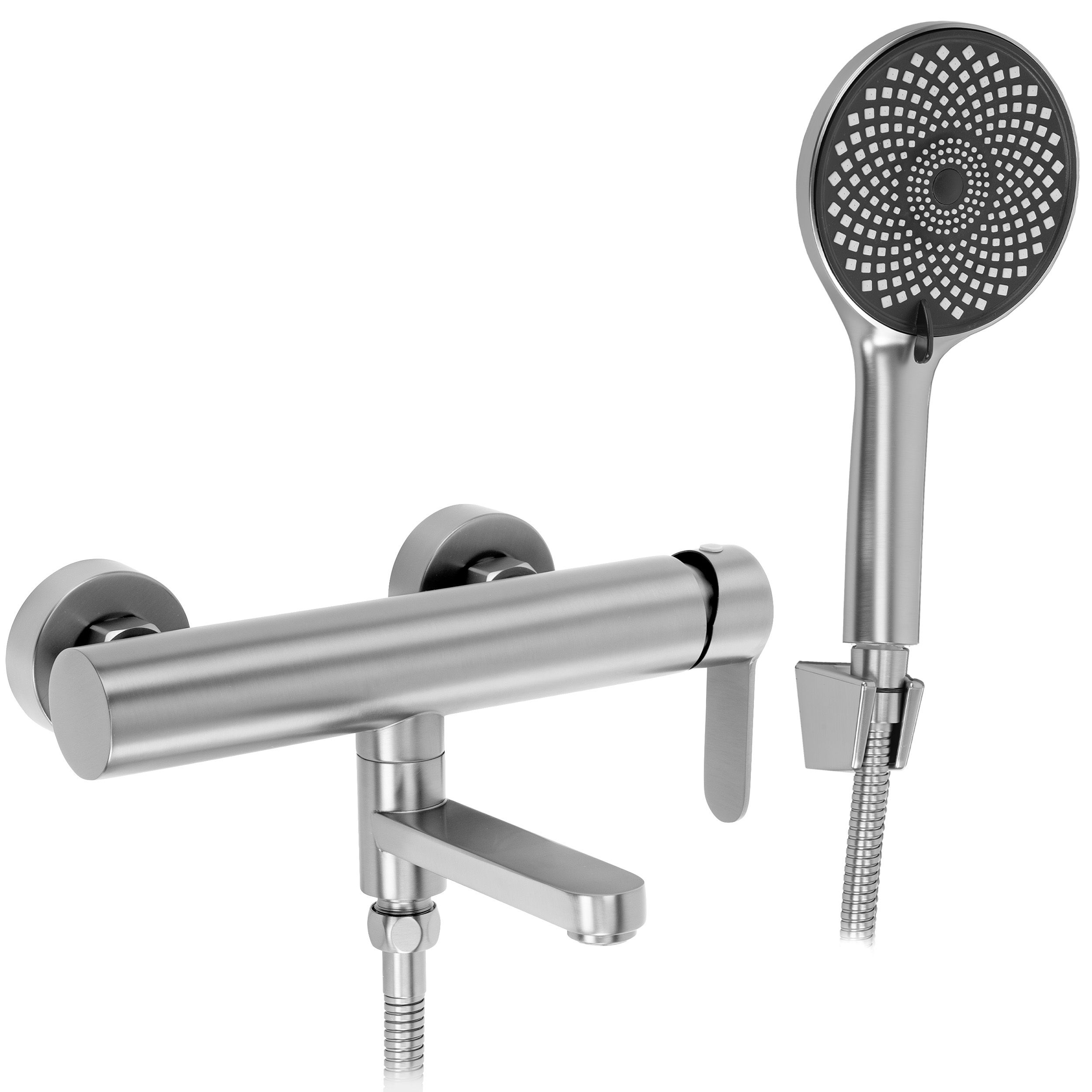 REA Badkarsblandare Arcos Borstad Nickel, 15x20x20cm