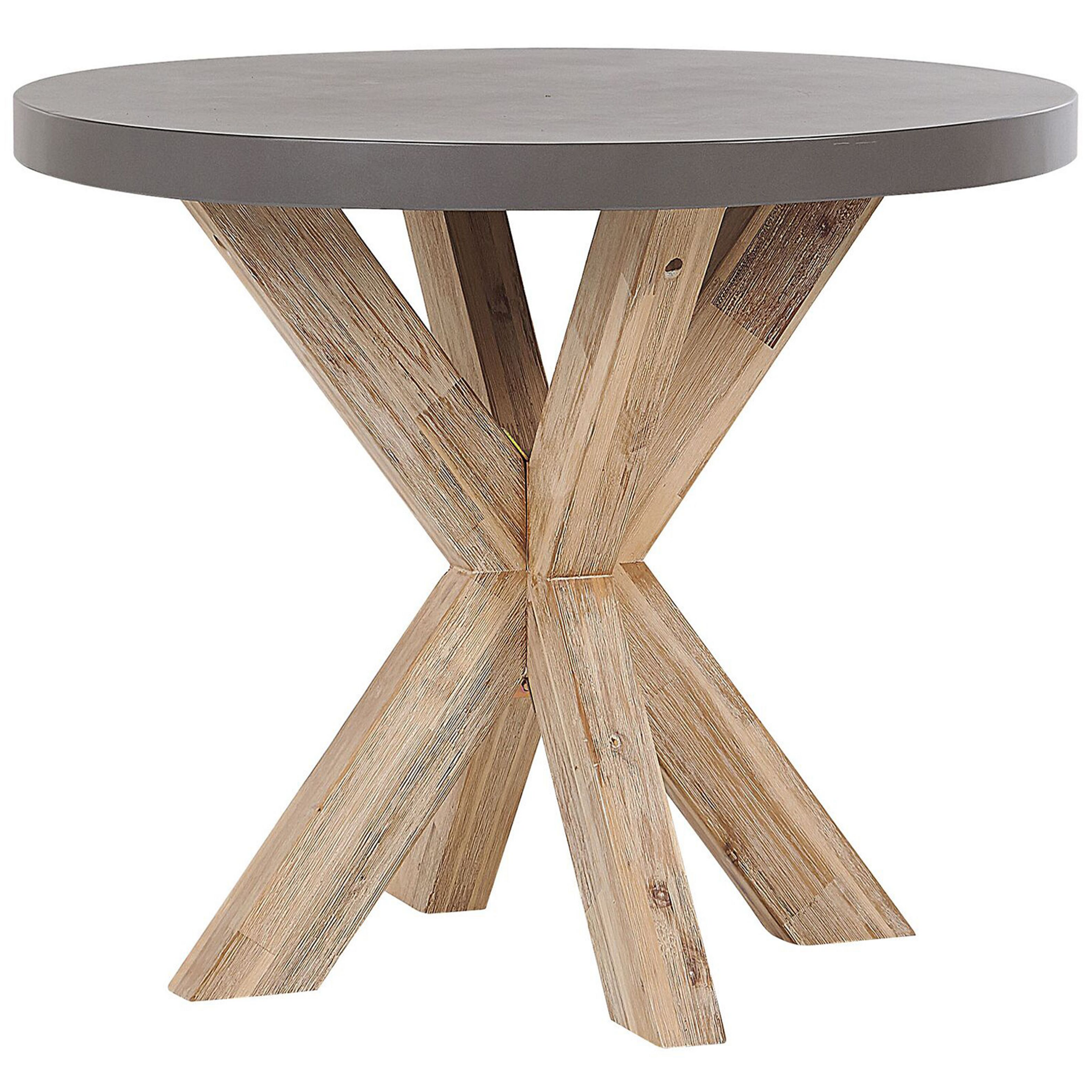 Trädgårdsmatbord OLBIA 90 cm 90 cm Betong Grå