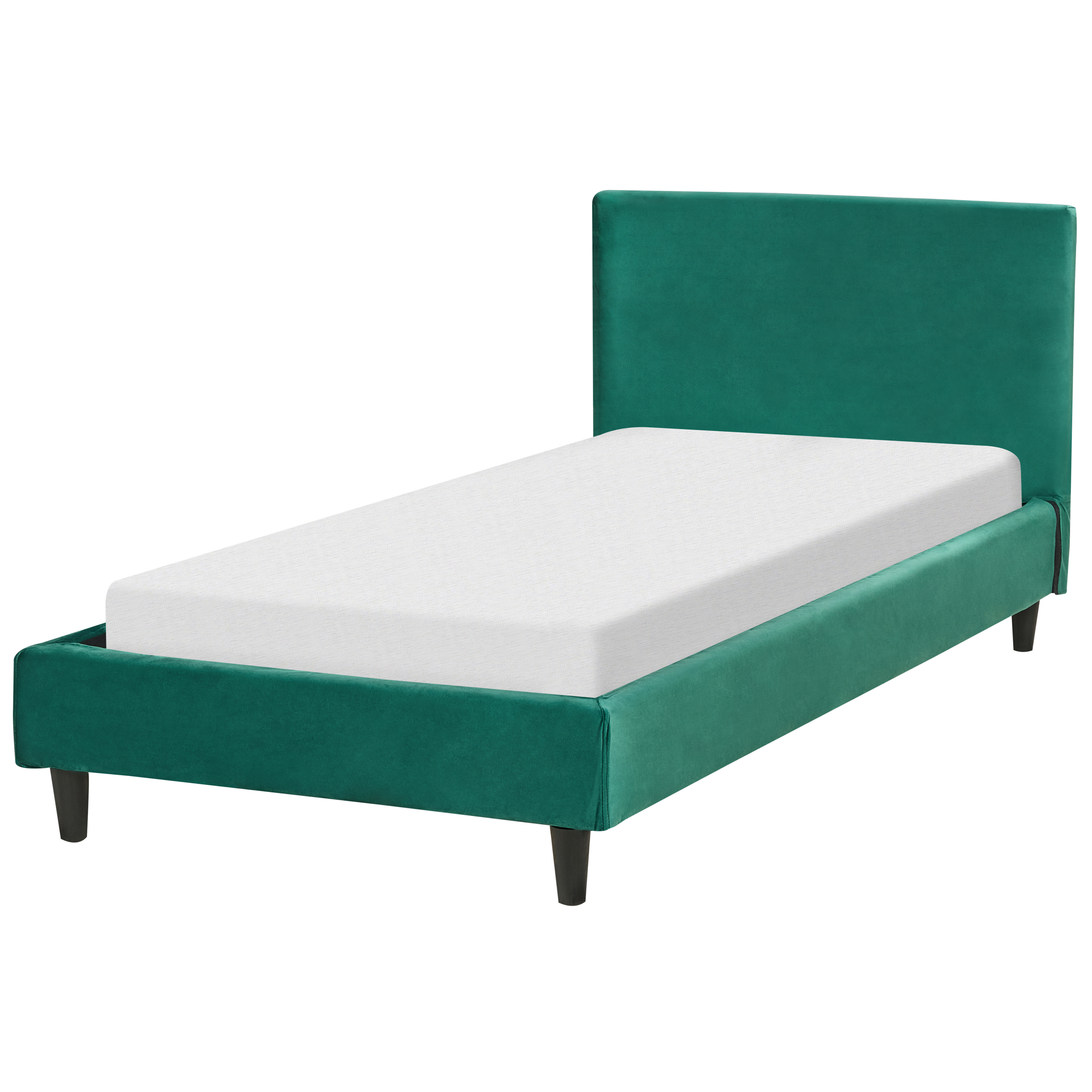 Säng med lamellram Sammet FITOU 90 x 200 cm Mörkgrön