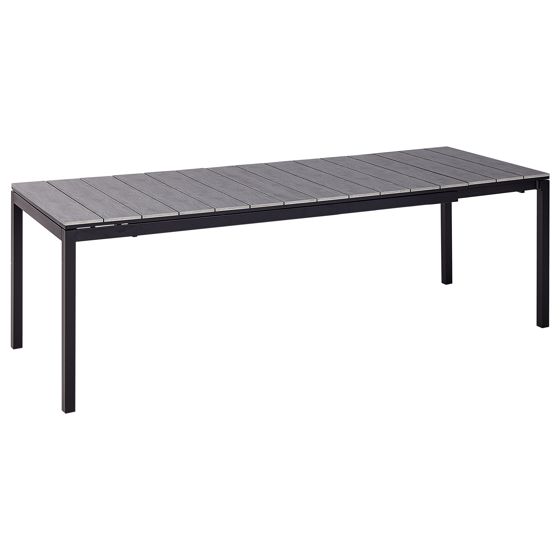 Utdragbart trädgårdsmatbord TOFANE 198/248 cm 90 cm Grå